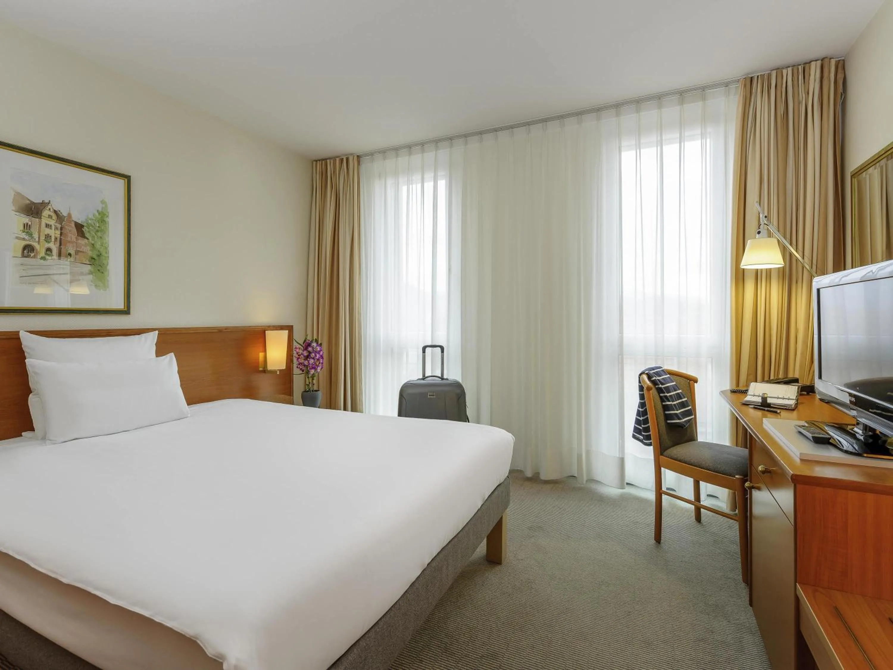 Bedroom, Bed in Novotel Freiburg am Konzerthaus