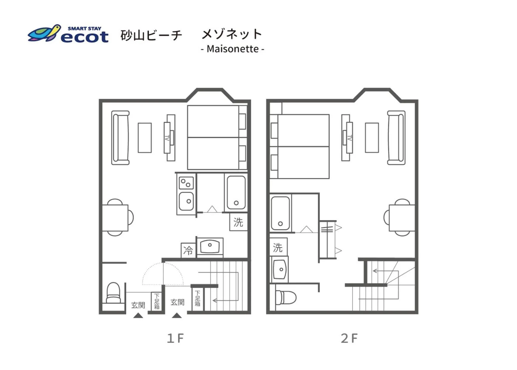 Floor plan in Ecot Sunayama Beach