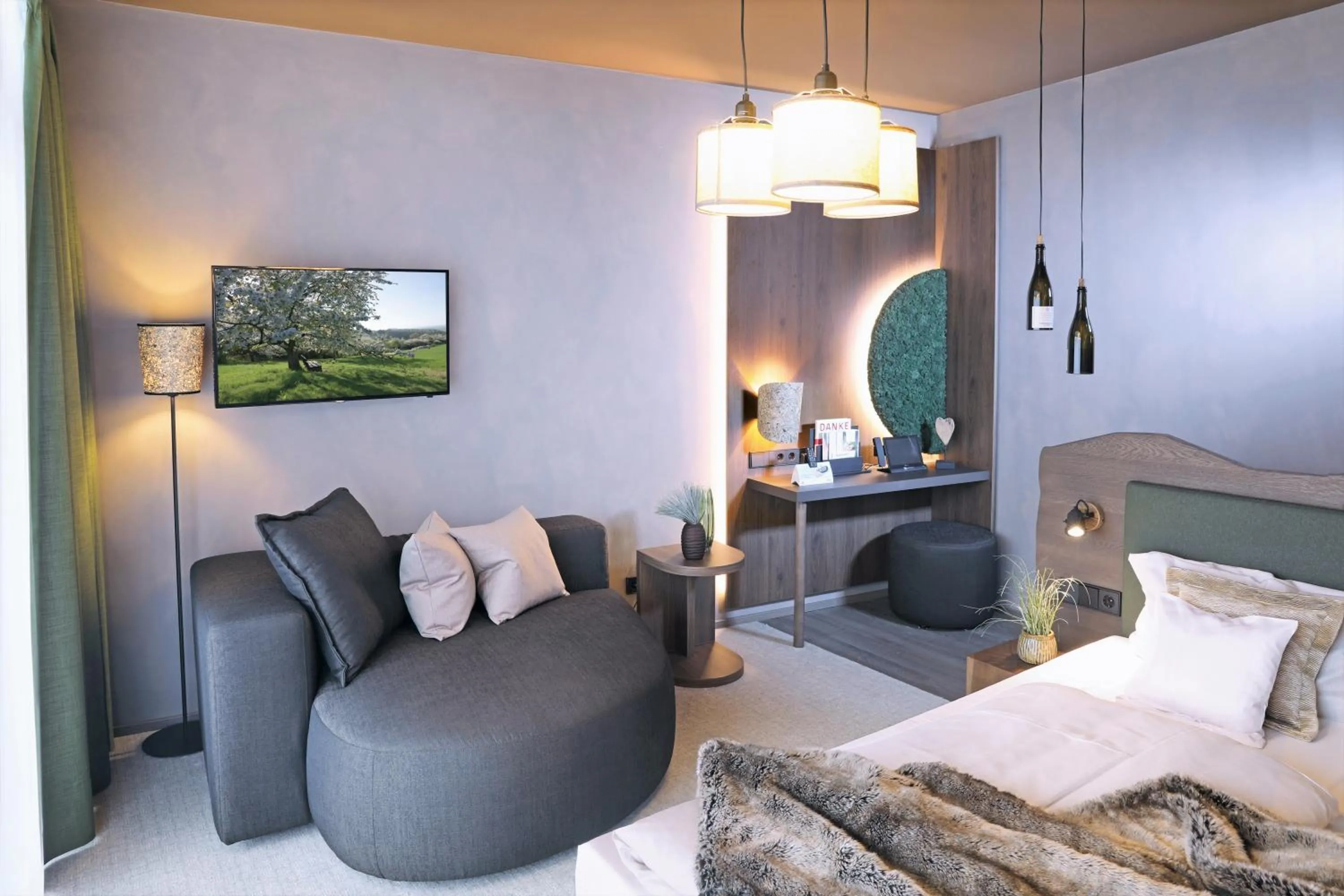 Bed in Schwarzwald Panorama