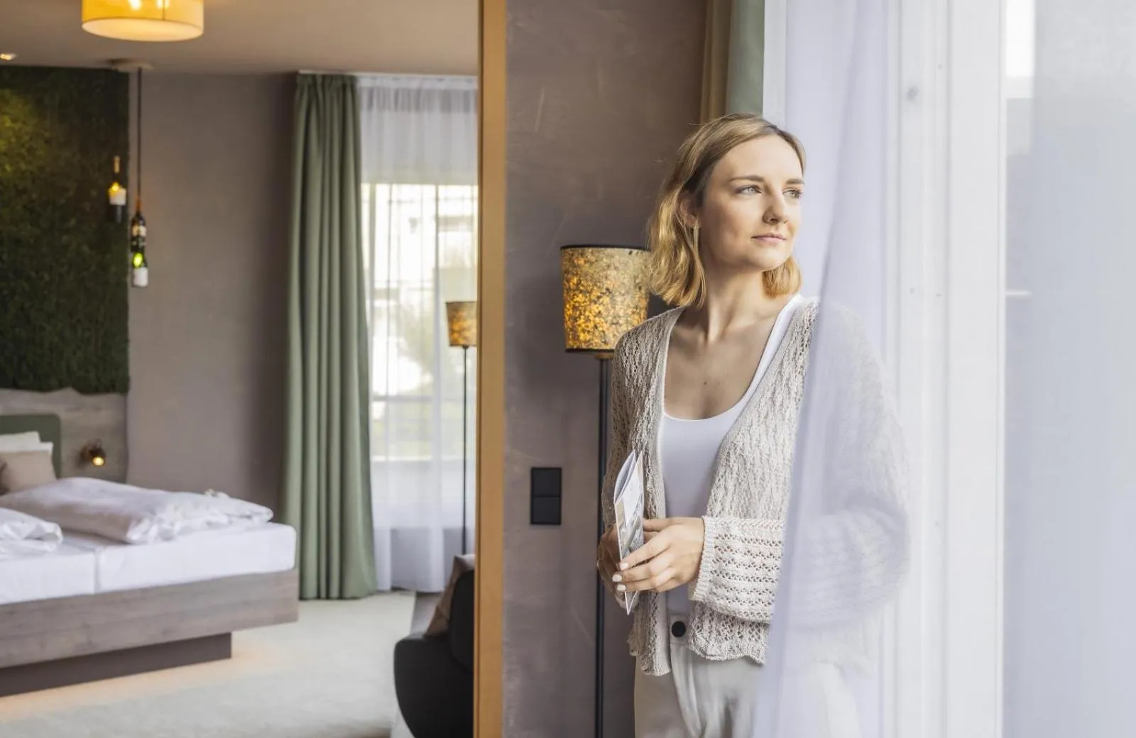 People, Bed in Schwarzwald Panorama