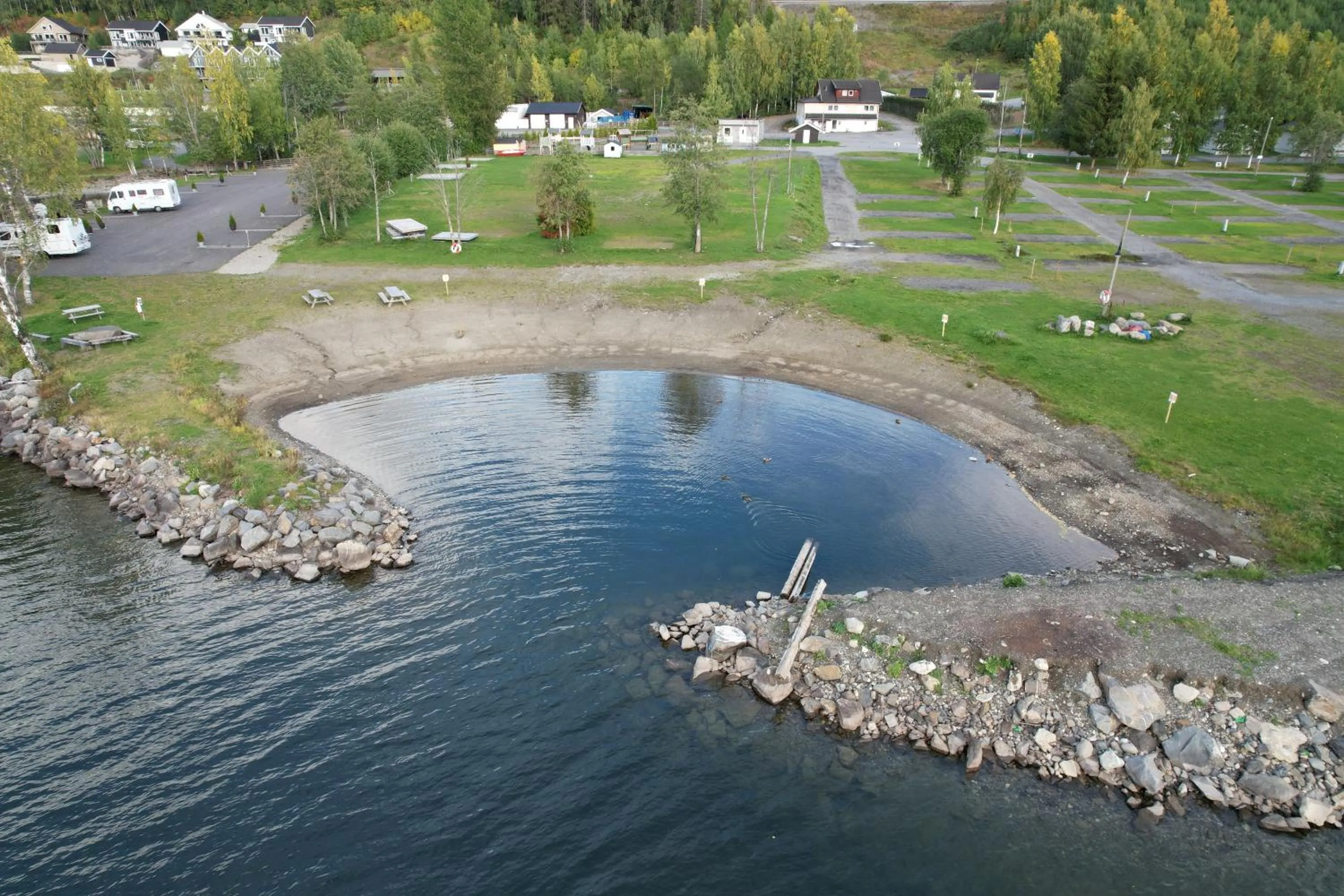 Beach in Lillehammer Camping