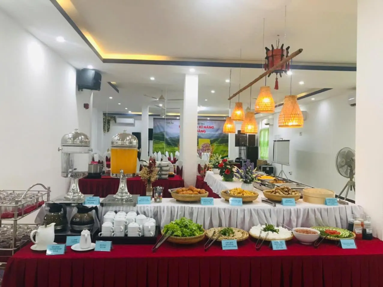 Buffet breakfast in Hue Royal Hotel