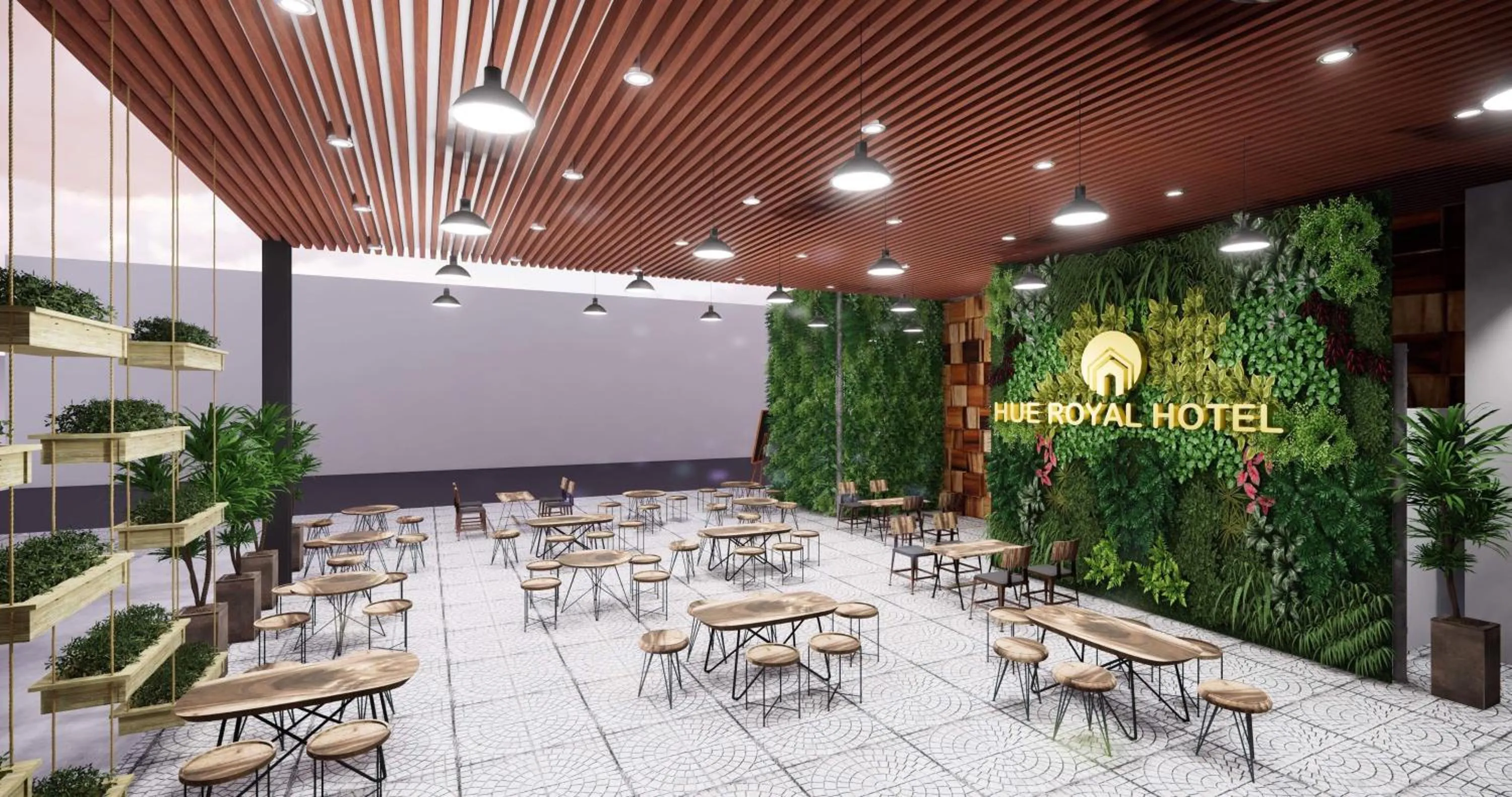 Seating area in Hue Royal Hotel