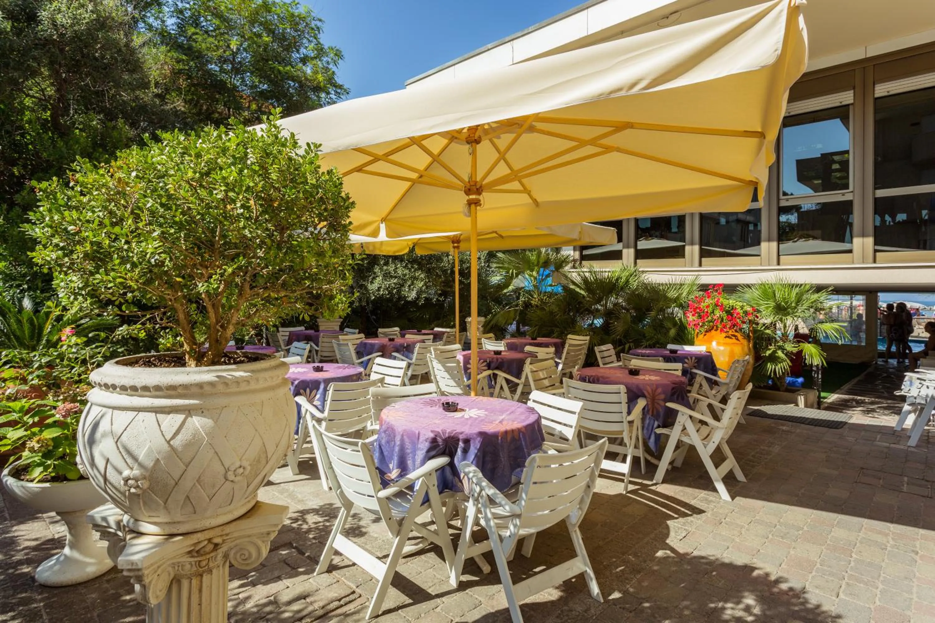Patio in Hotel La Pace - Bianchi Hotels