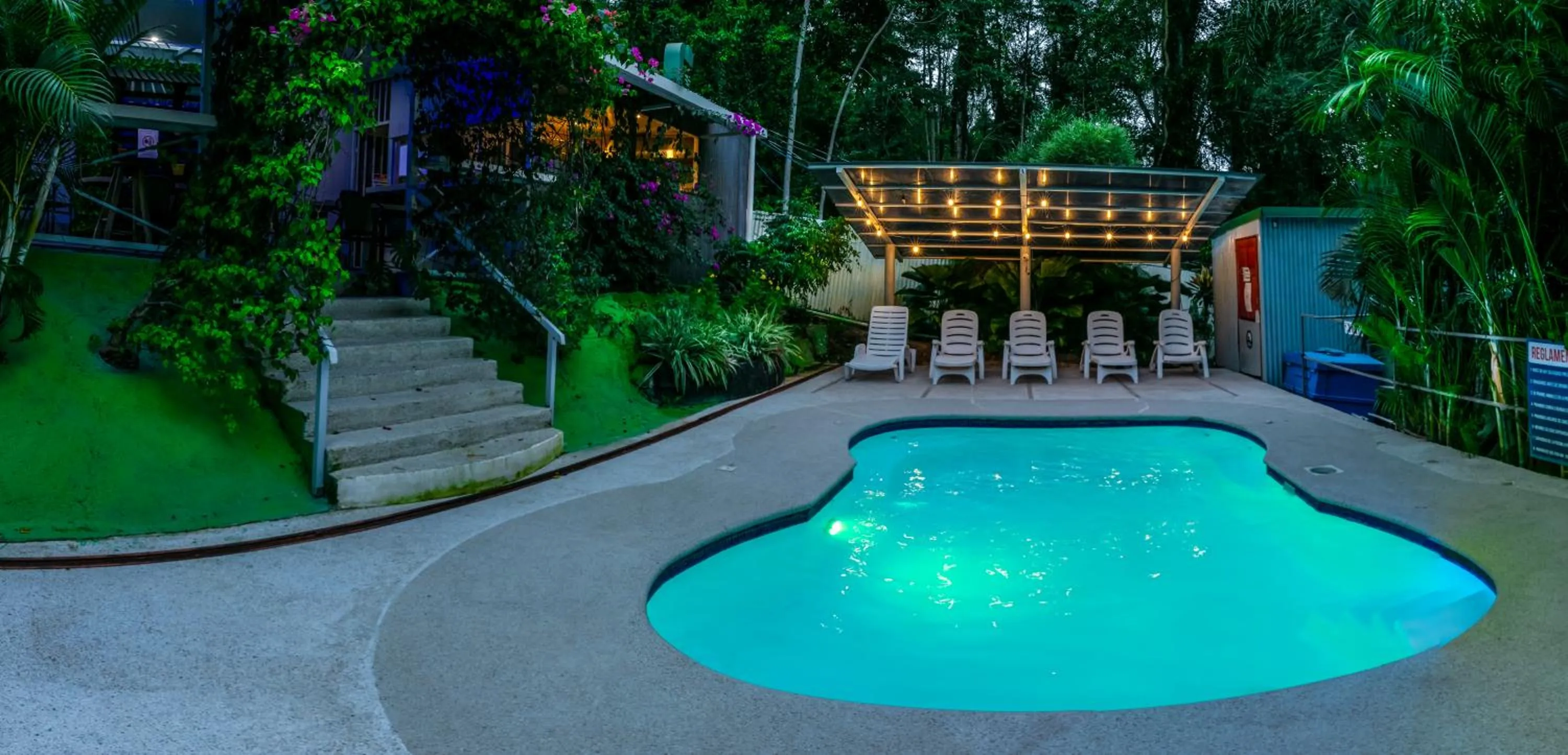 Swimming pool in HOTEL, VILLAS y GLAMPINGS MYA -PUERTO VIEJO, Limon, CR