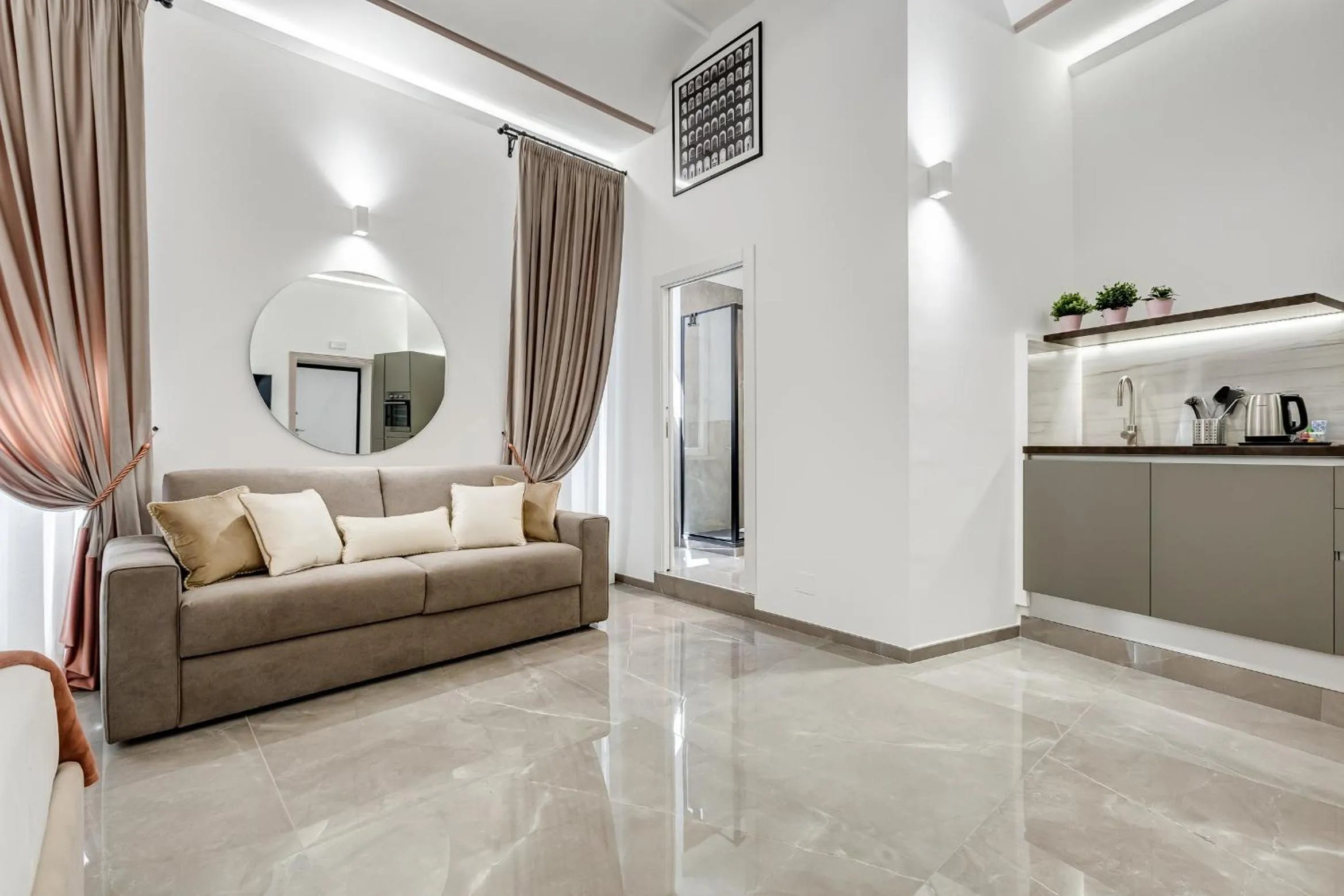 Living room in UnoSeiTre - Luxury Apartment & Suite