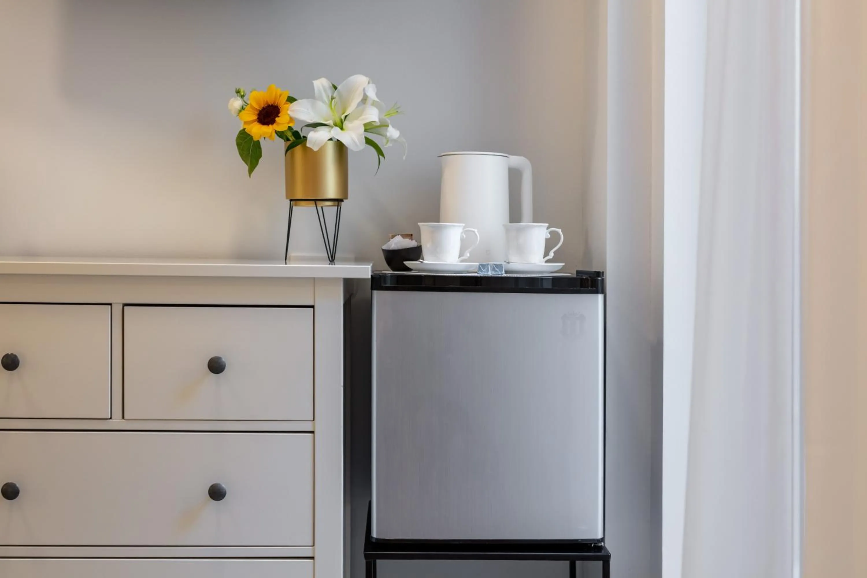 Coffee/tea facilities in Aborda Rooms