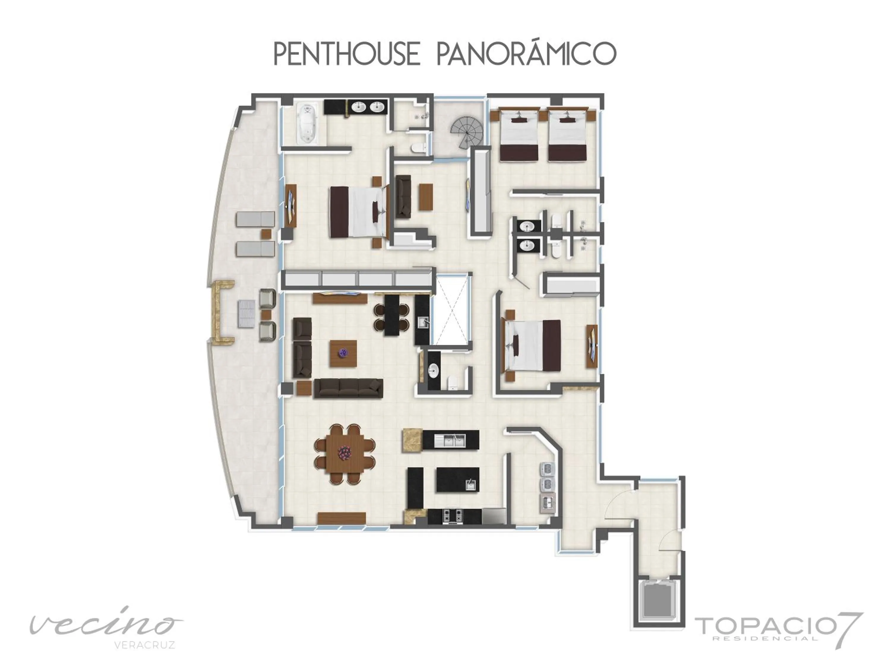 Floor plan in Topacio7 Residencial