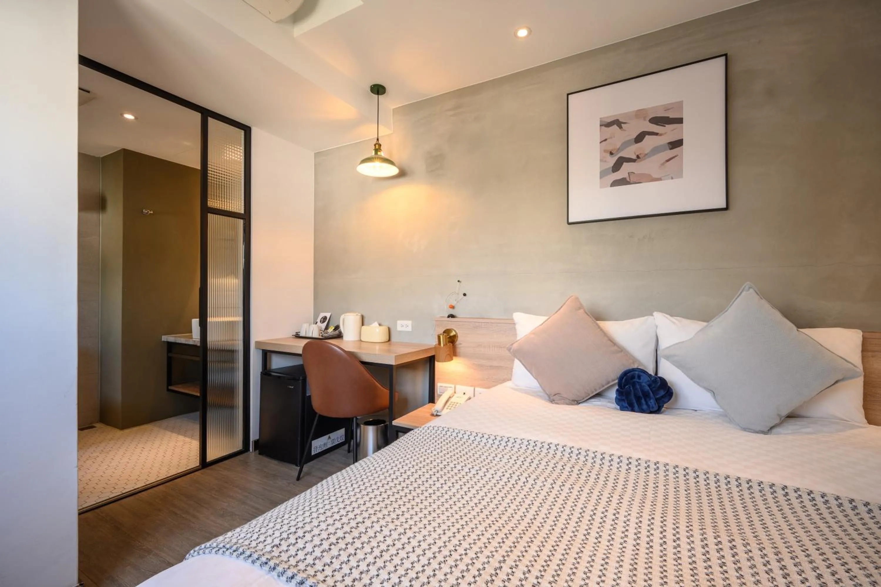 Bed in Hotel East Taichung