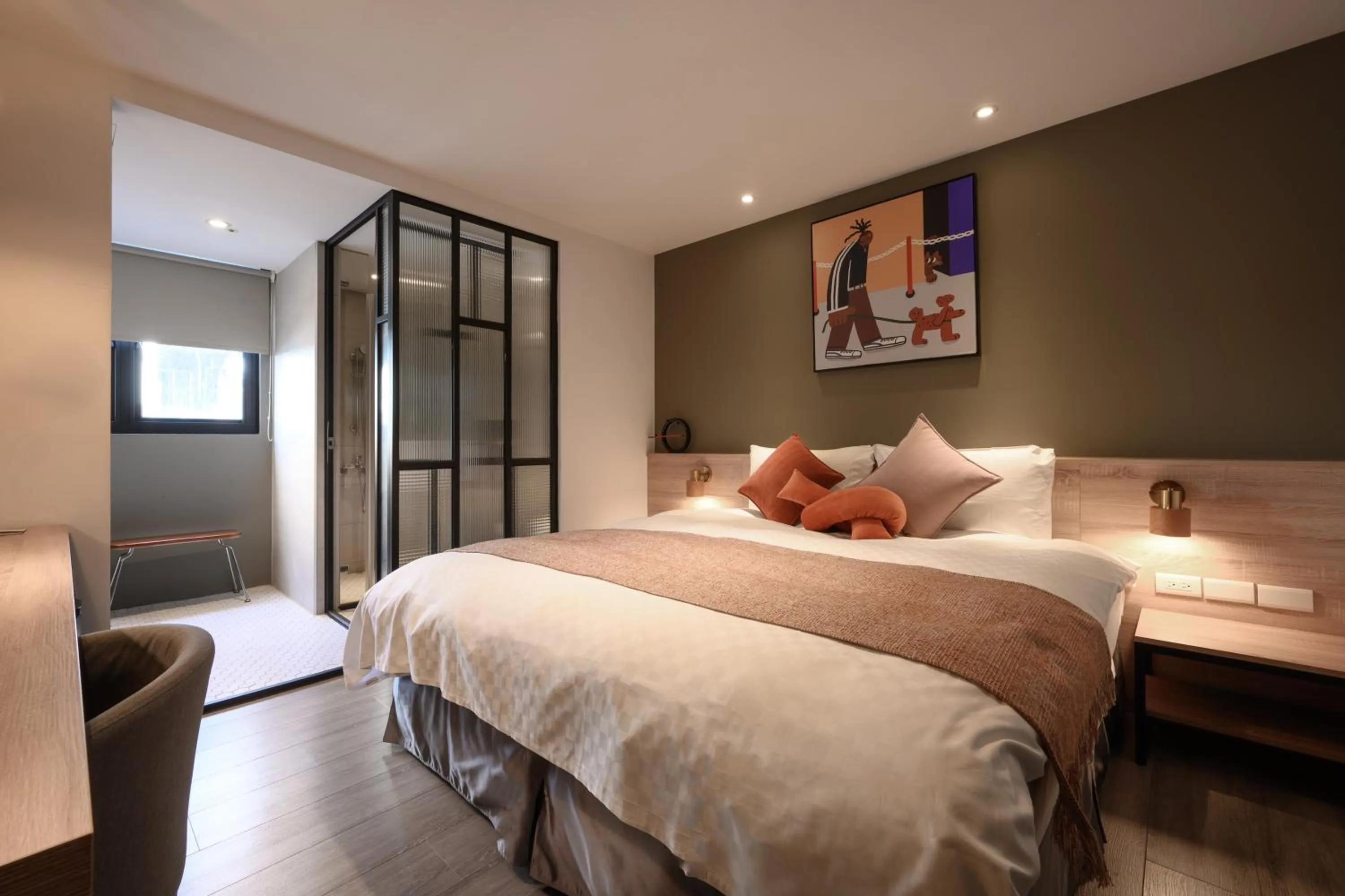 Bed in Hotel East Taichung