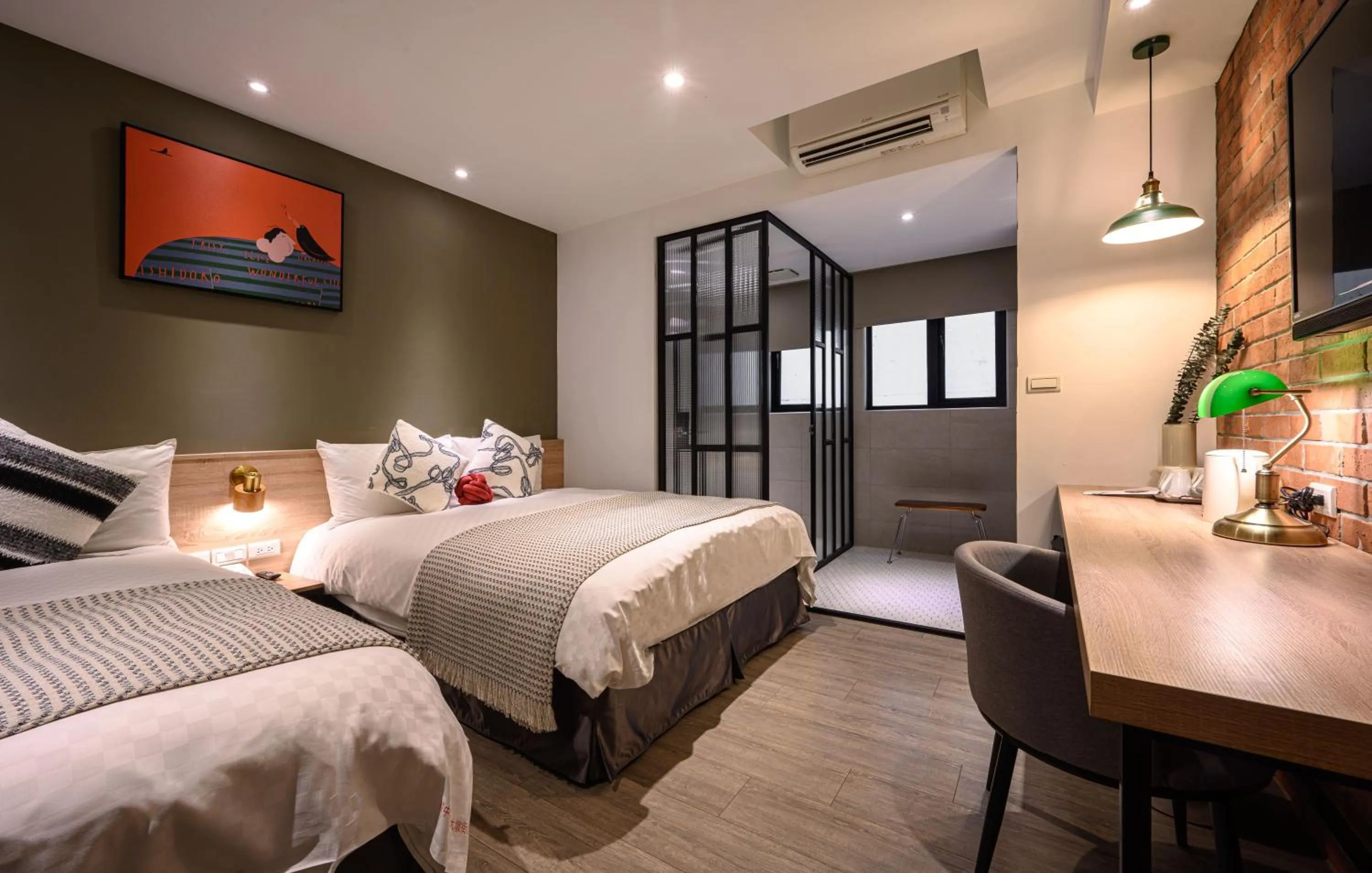 Bed in Hotel East Taichung