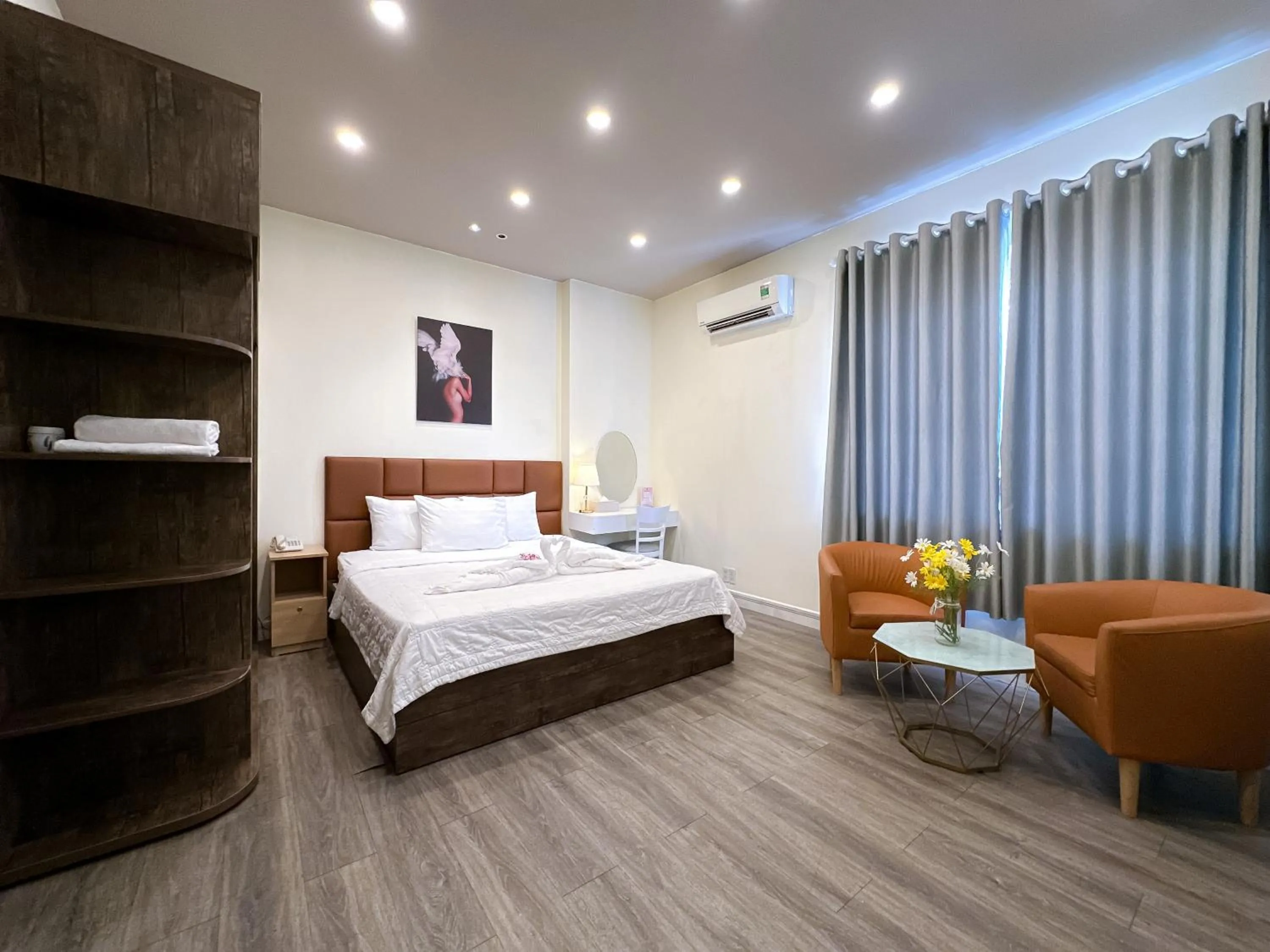 Bed in Eva Adam Hotel