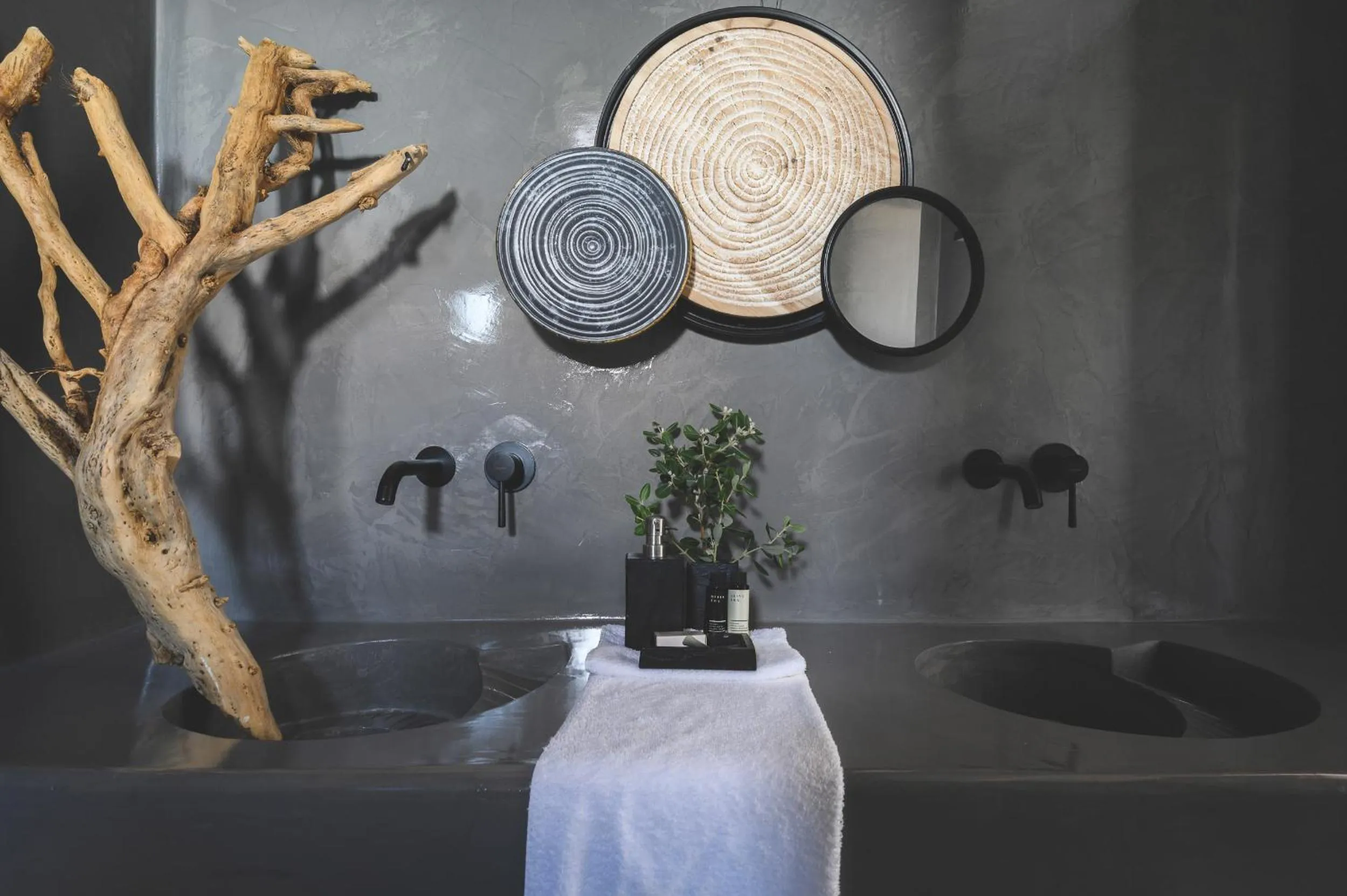 Bathroom in Santolia Art Suites