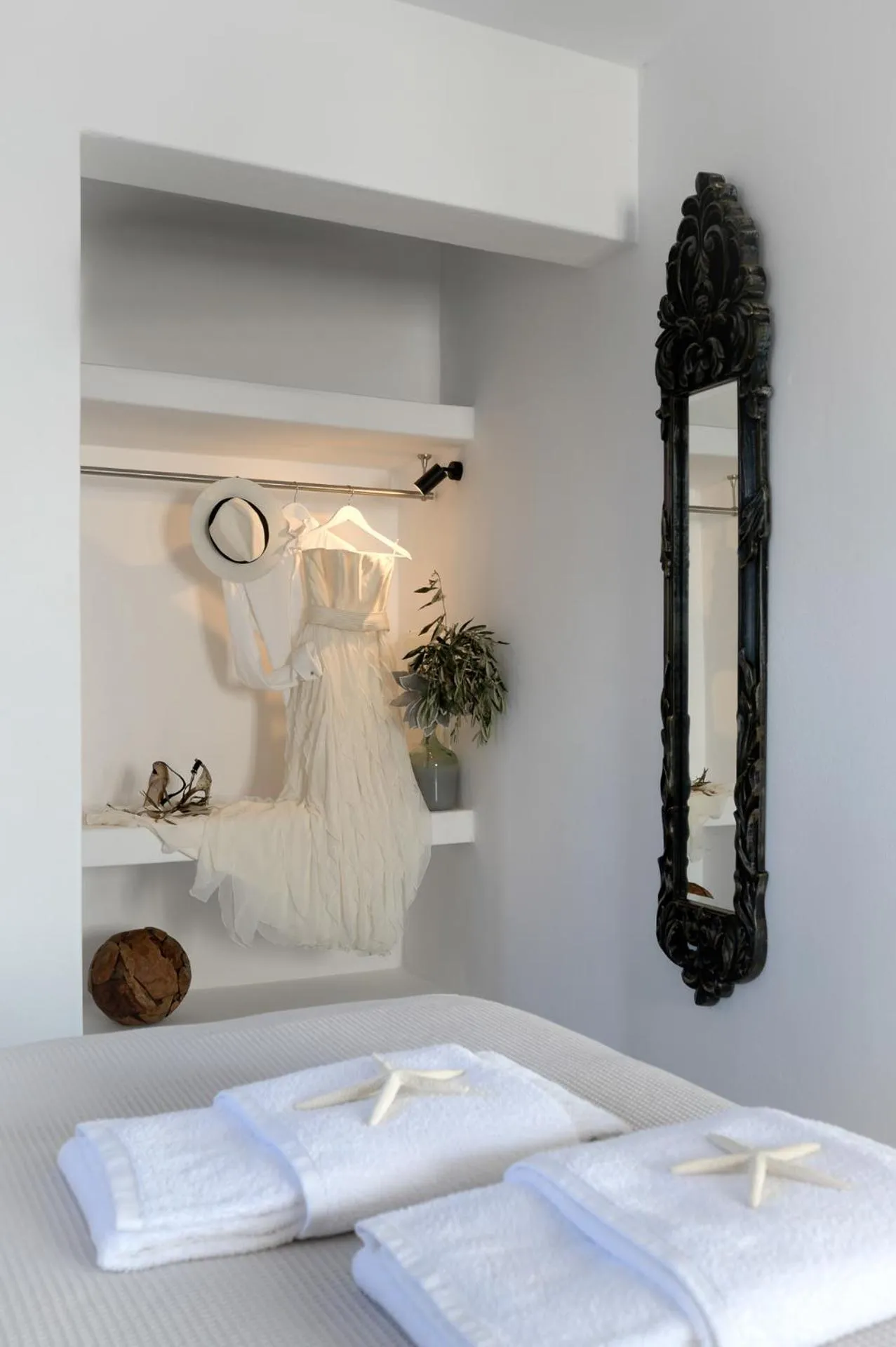 Bedroom, Bed in Santolia Art Suites