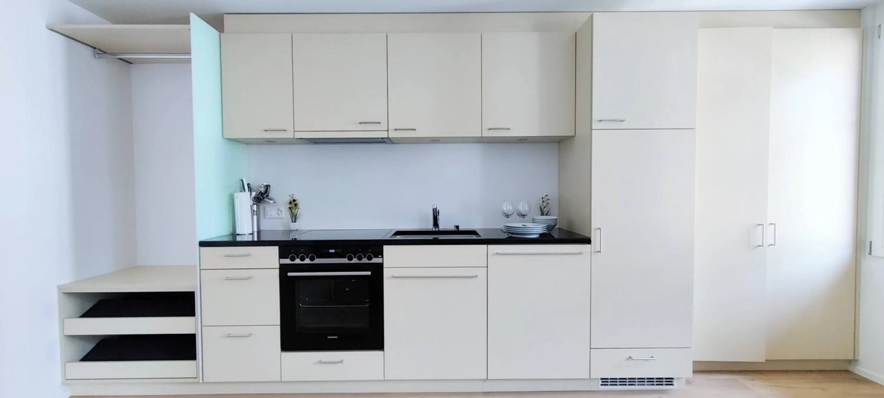 Kitchen or kitchenette in Hotel Sonne Interlaken-Matten