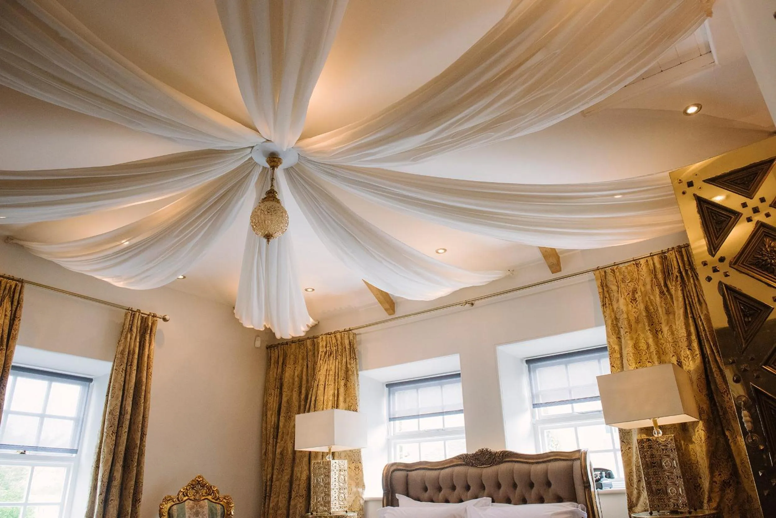 Decorative detail, Bed in Newton Hall