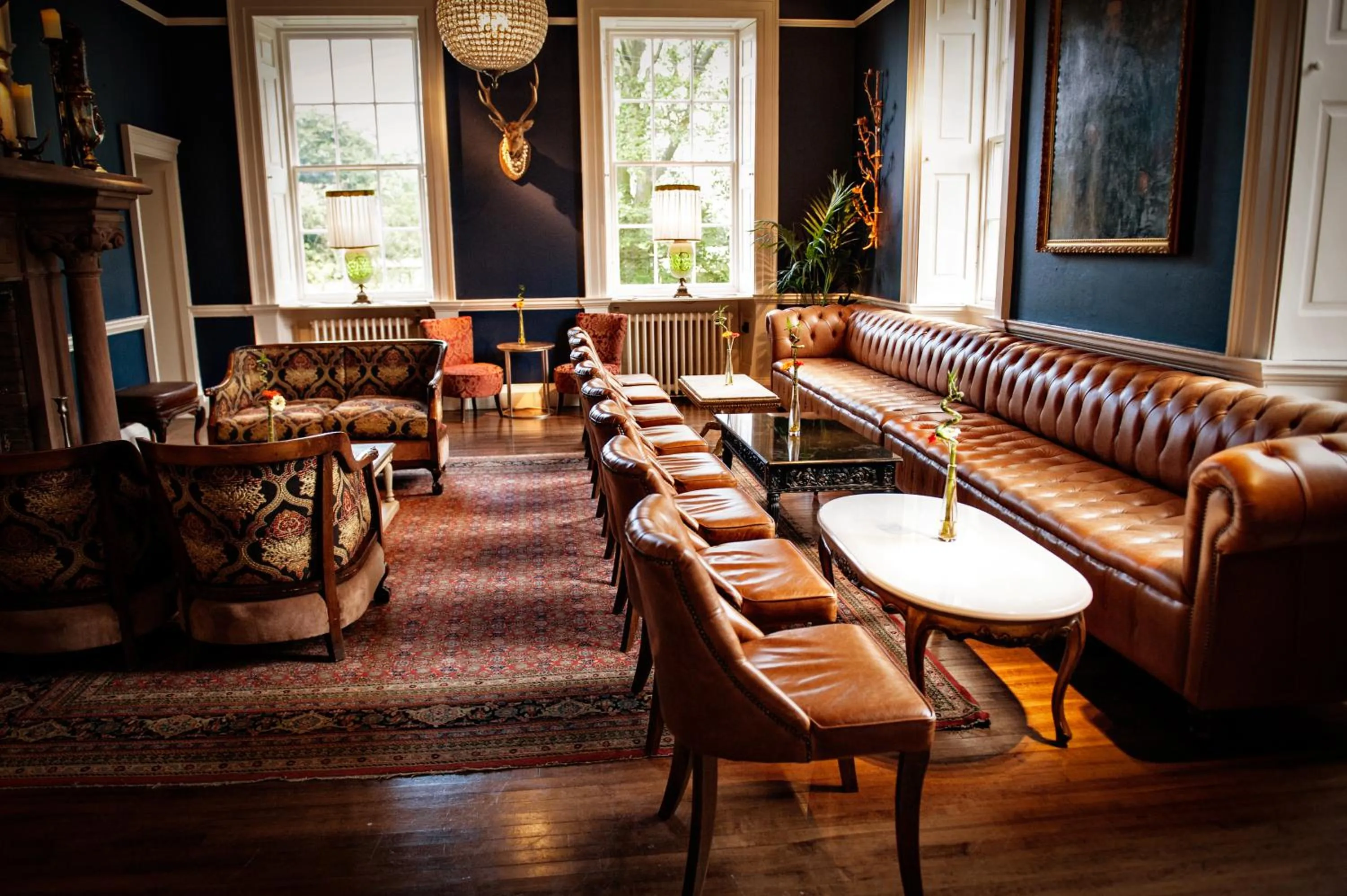 Seating area in Newton Hall