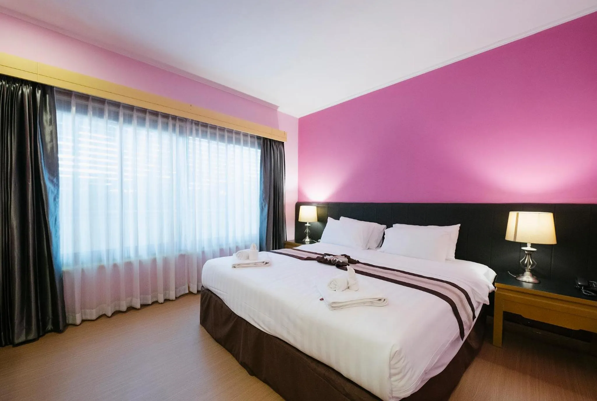 Bedroom, Bed in La Seine City Resort, Chiang Mai