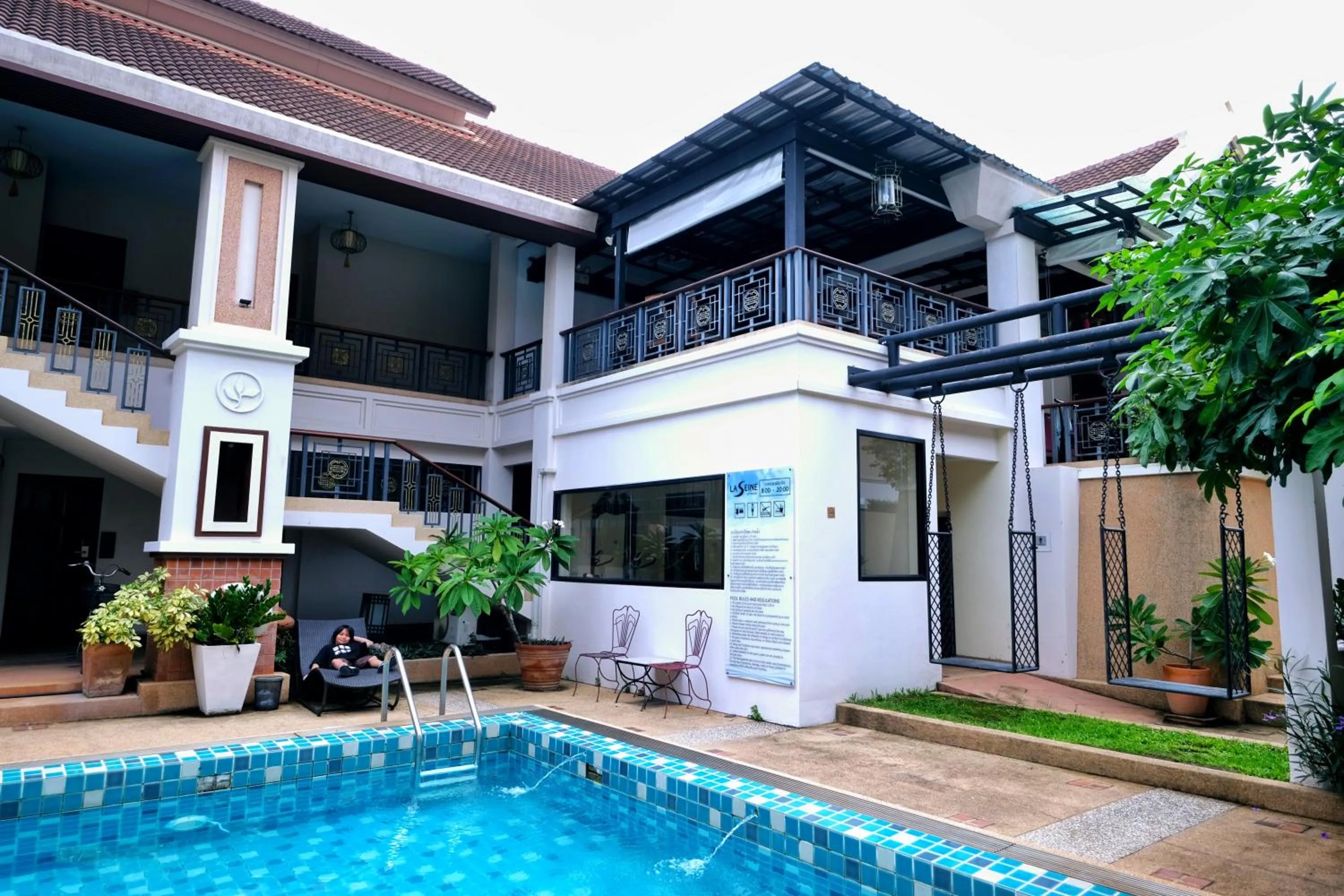 Swimming pool in La Seine City Resort, Chiang Mai