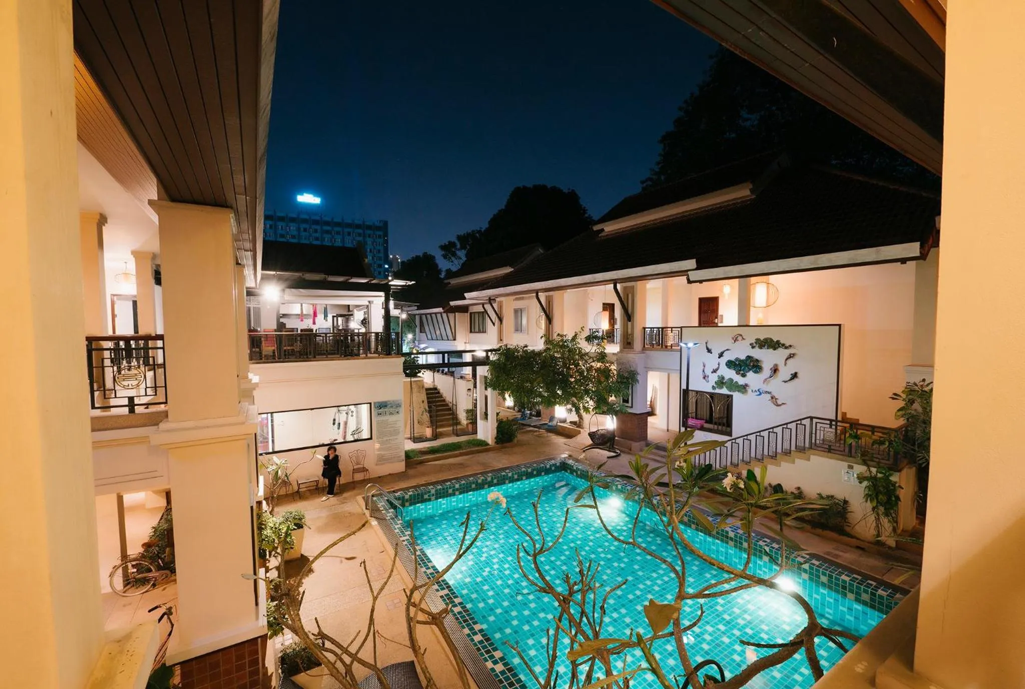 Swimming pool in La Seine City Resort, Chiang Mai