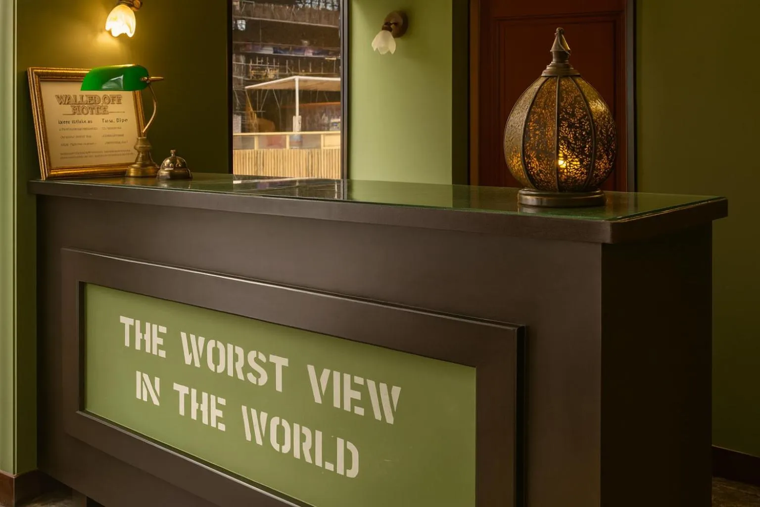 Lobby or reception in Walled off Hotel Paris