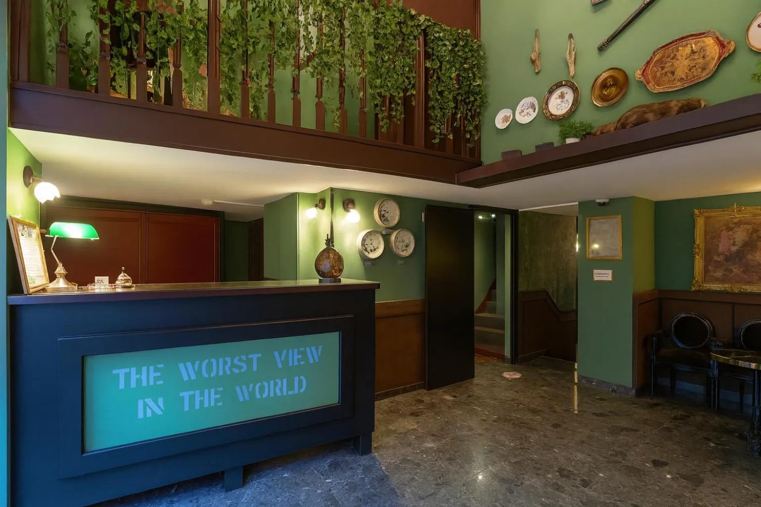 Lobby or reception in Walled off Hotel Paris