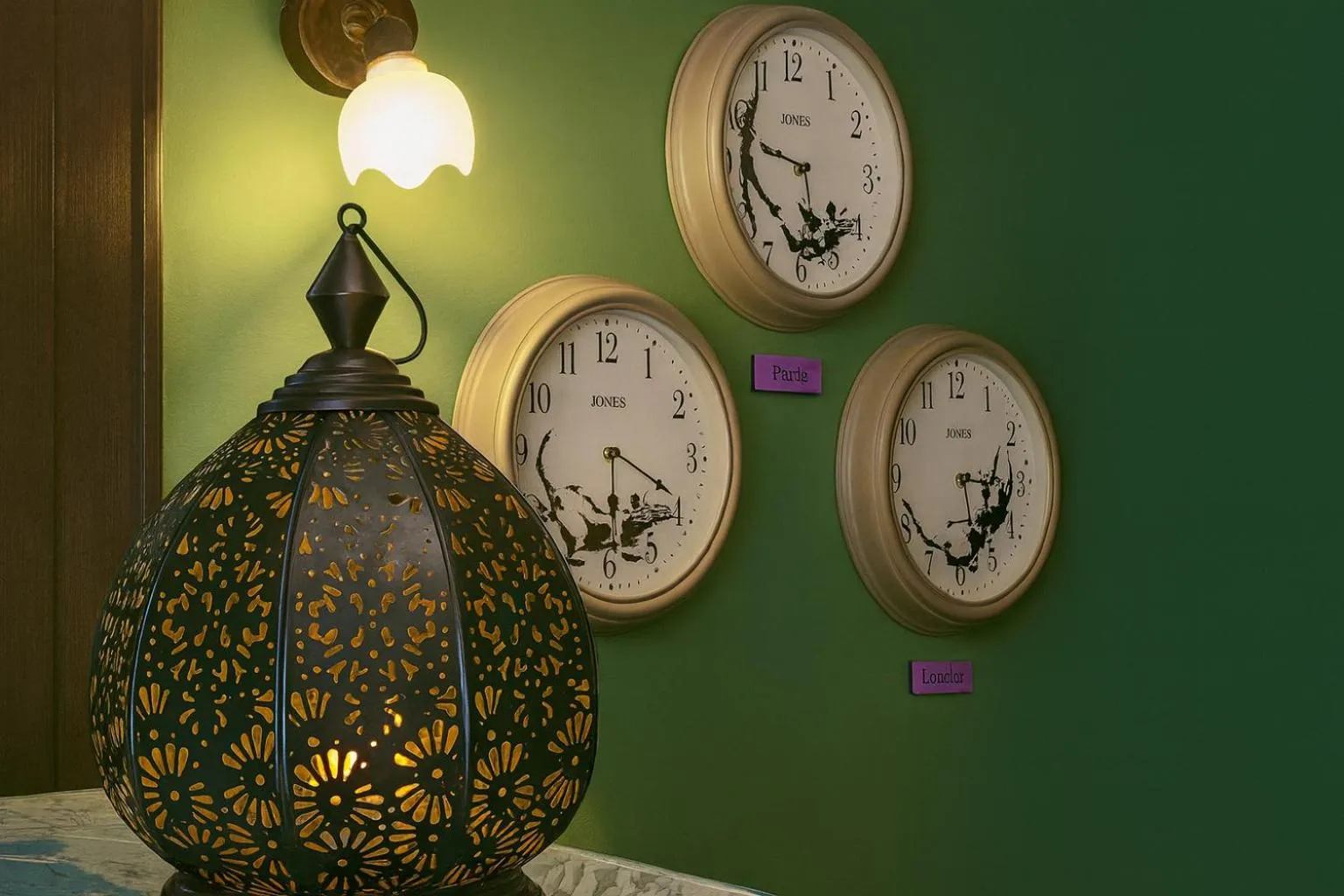 Decorative detail in Walled off Hotel Paris