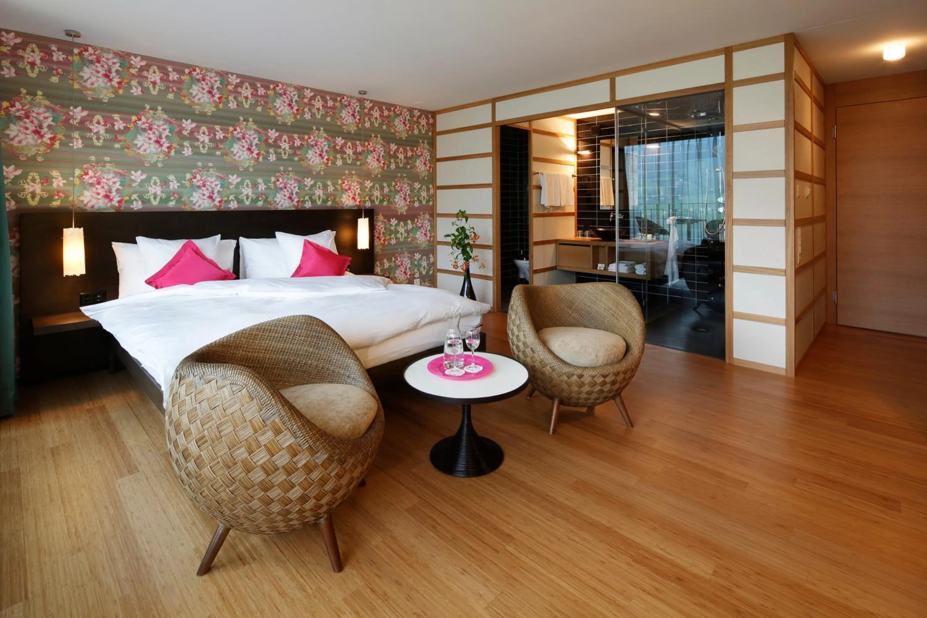 Bed in Seehotel Wilerbad Spa & Seminar