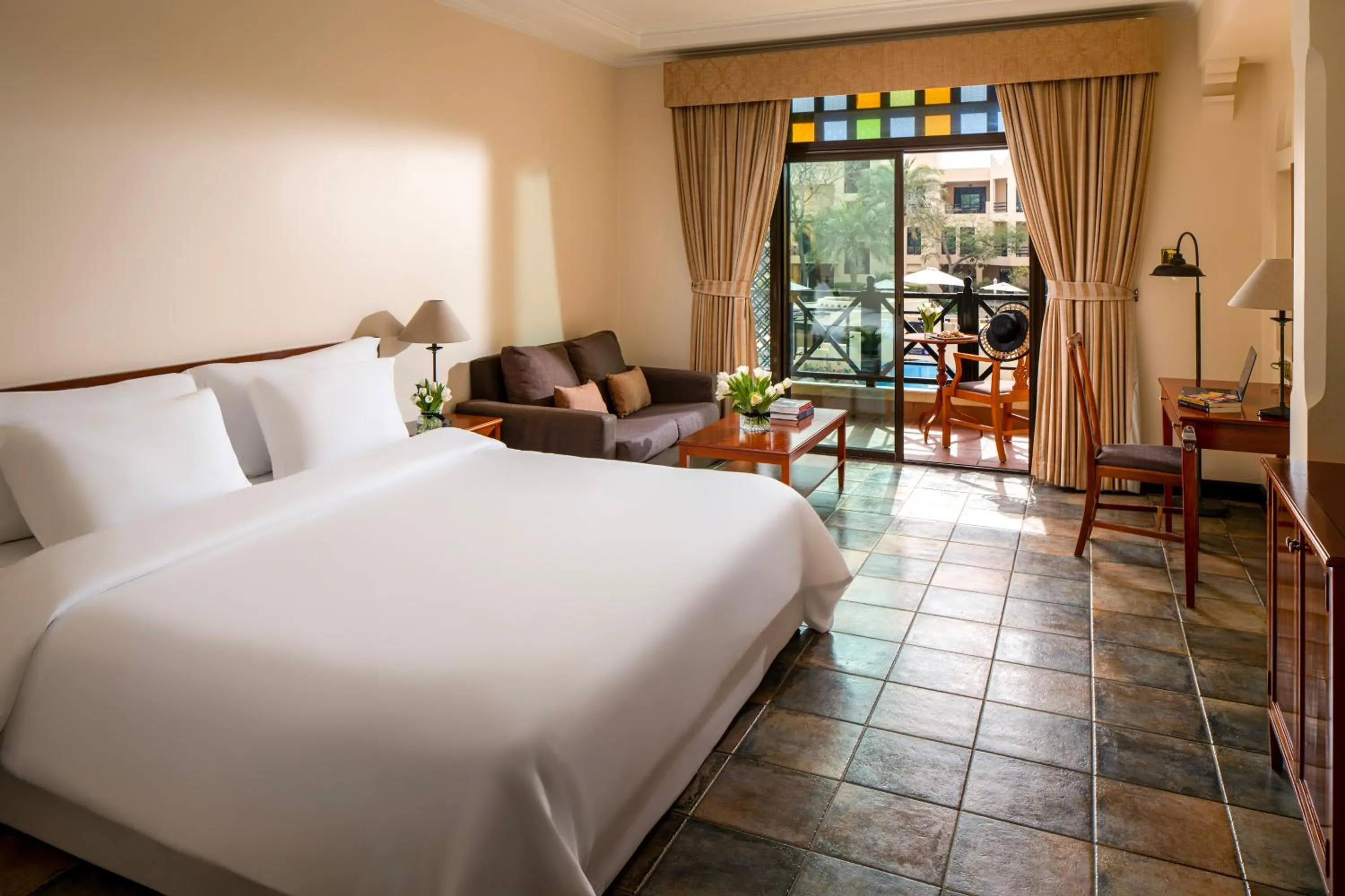 Bed in Novotel Bahrain Al Dana Resort