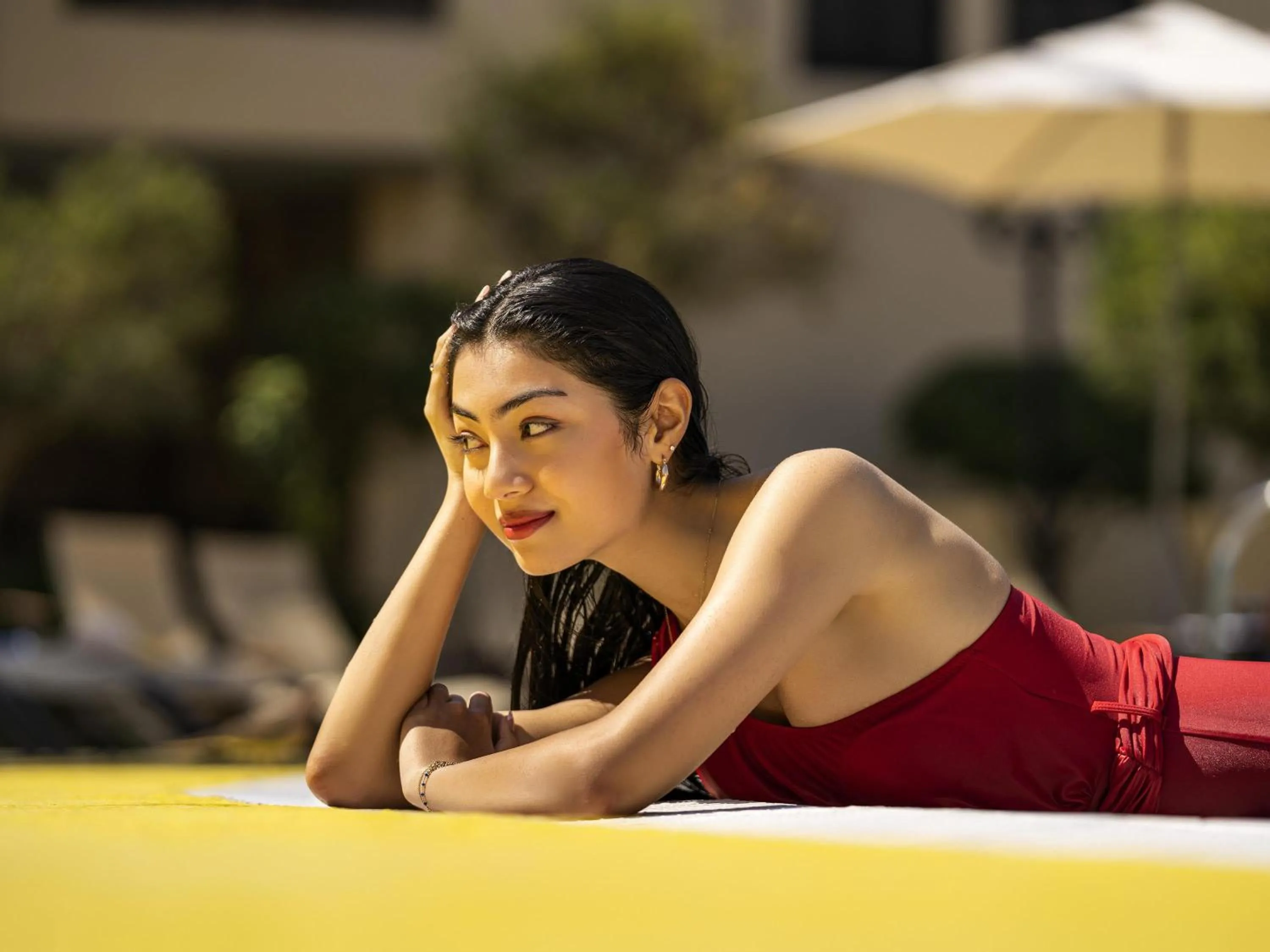 Pool view in Novotel Bahrain Al Dana Resort