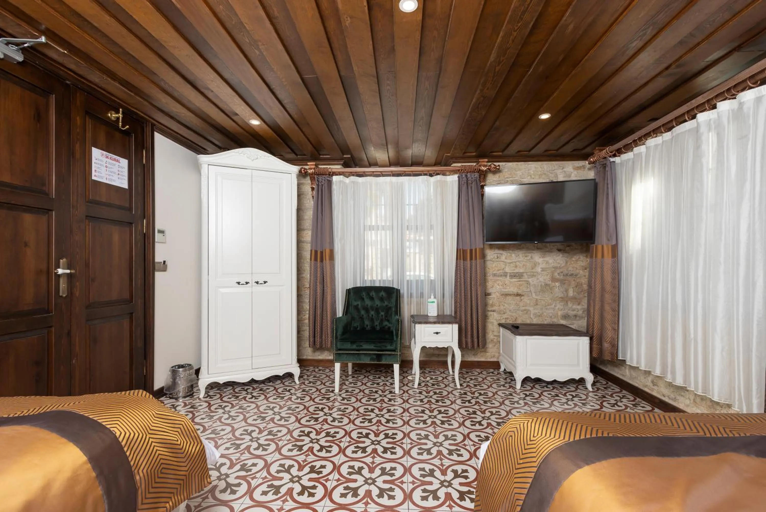 Bed in Marina Foça Hotel