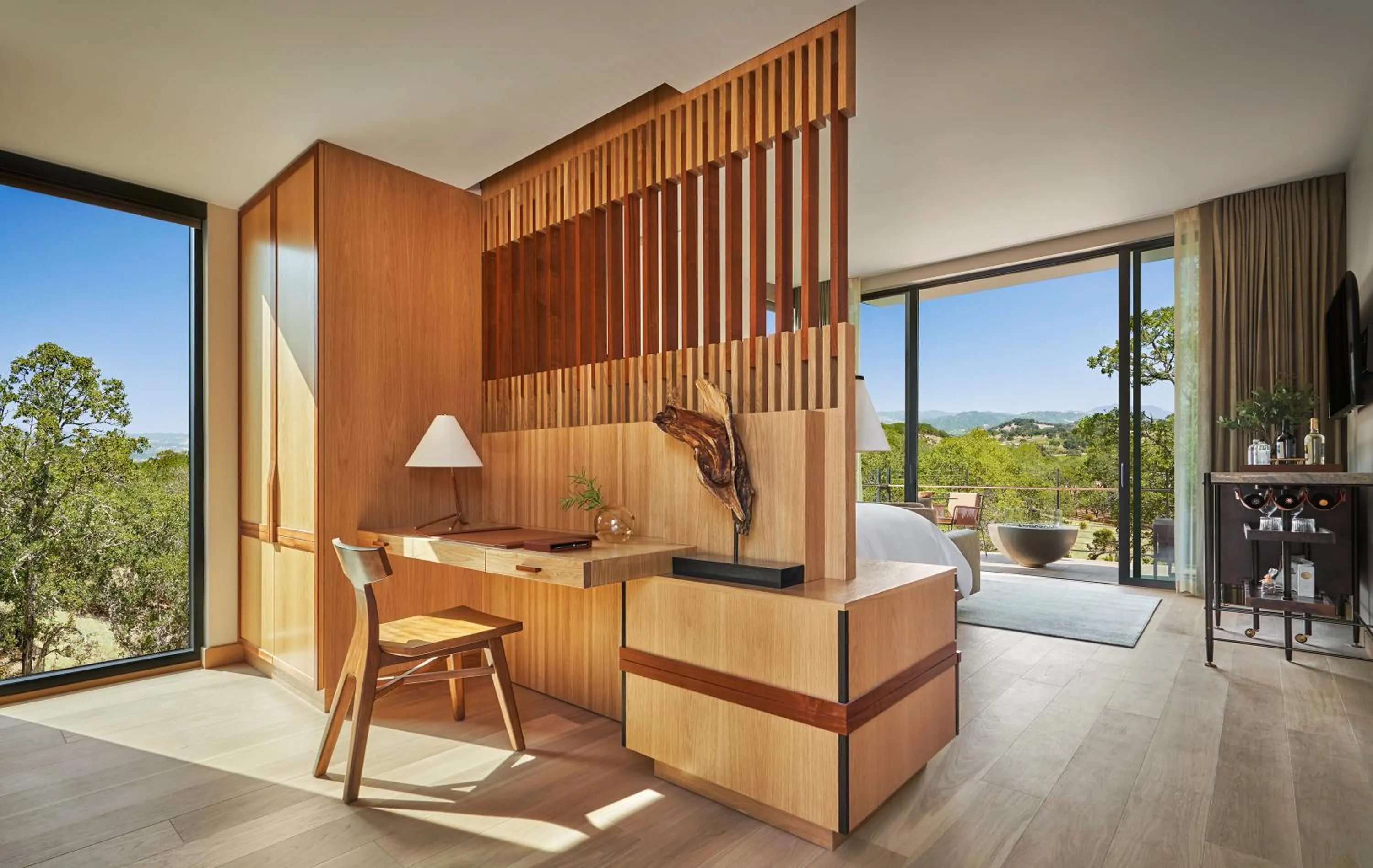 Seating area, Bed in Montage Healdsburg