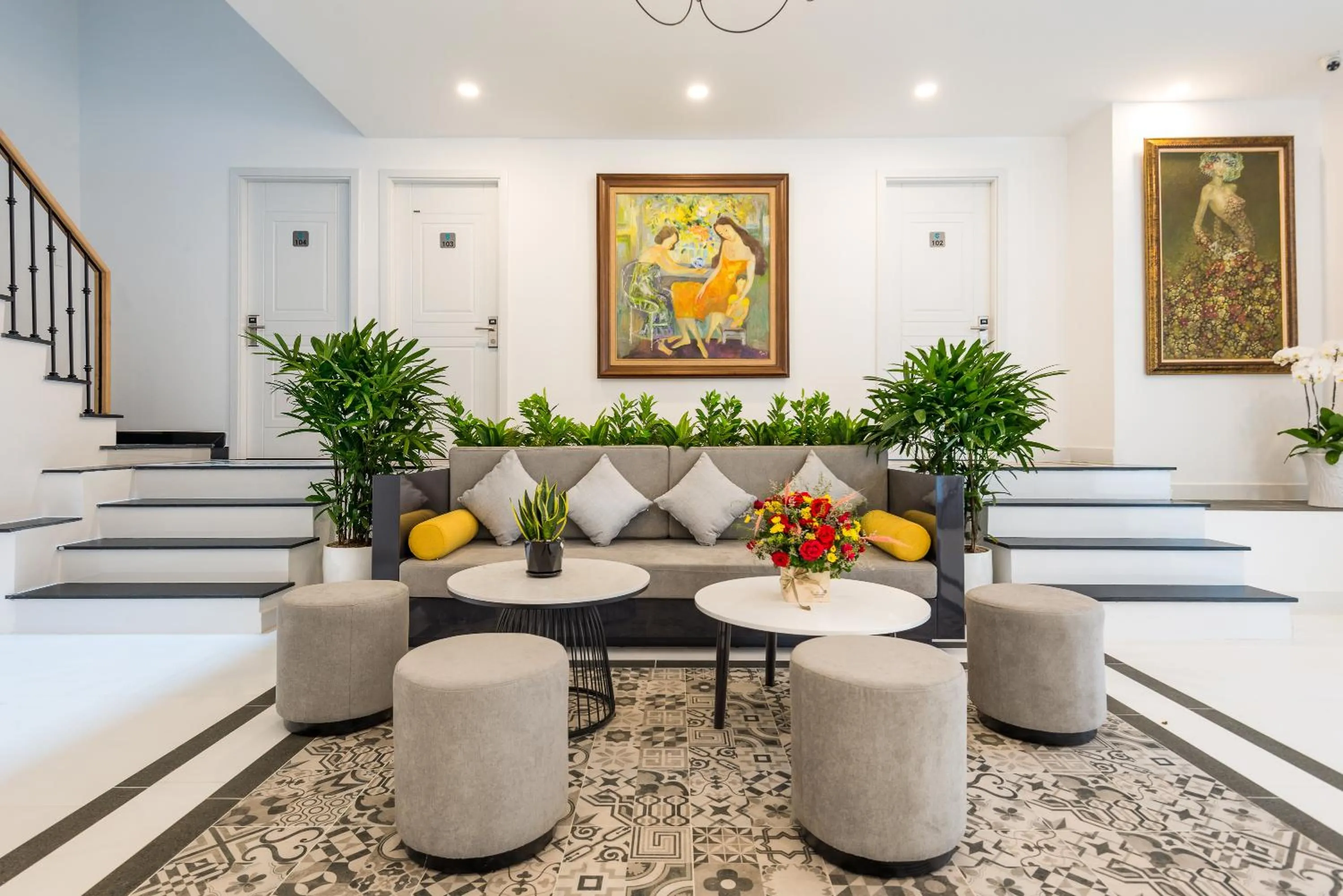 Lobby or reception in Cozrum Homes The Gallery Residence