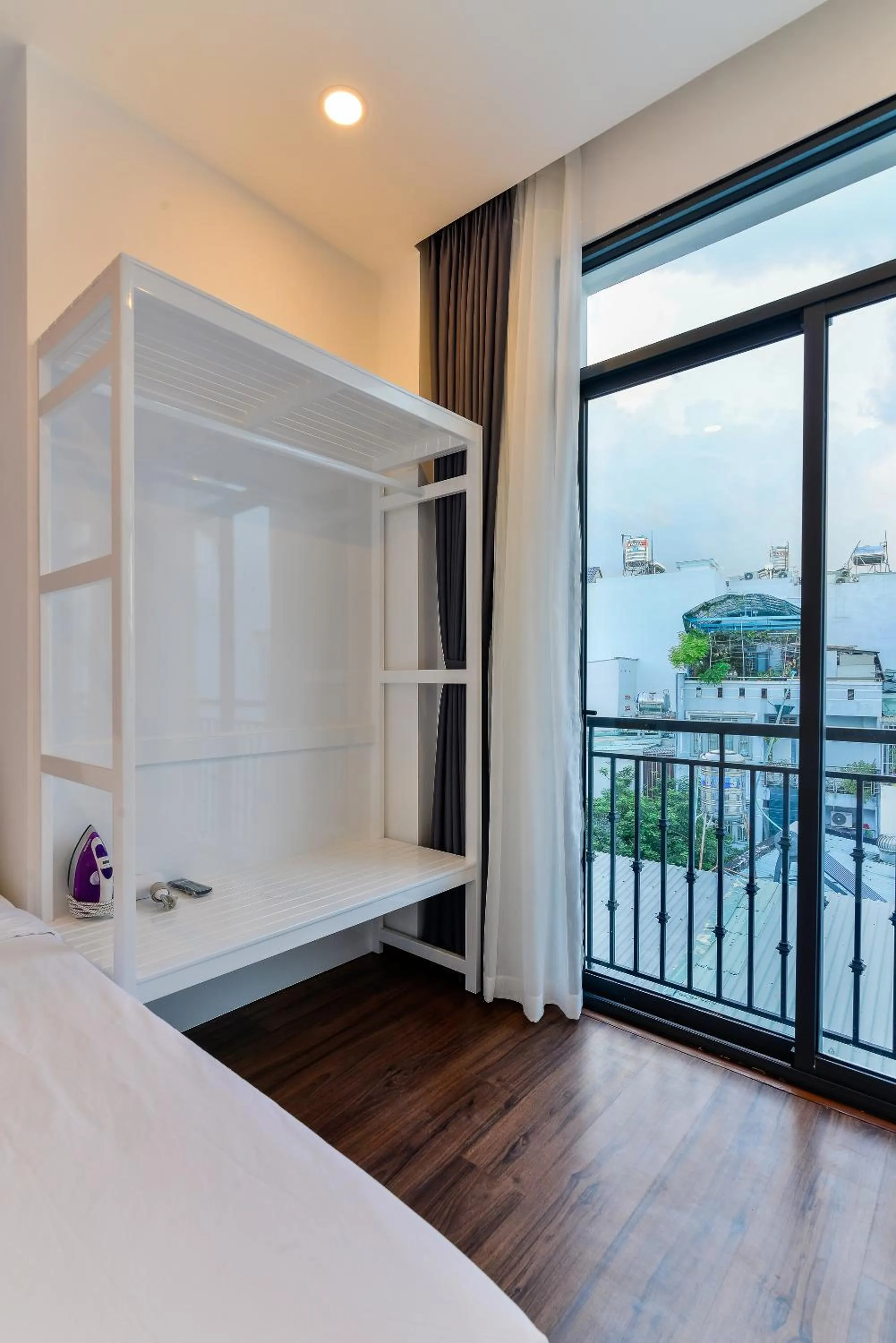 Balcony/Terrace, Bed in Cozrum Homes The Gallery Residence