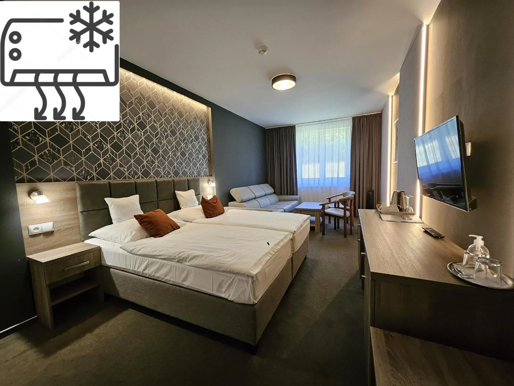 Bed in Hotel Slávia Svidník SPA & RESTAURANT