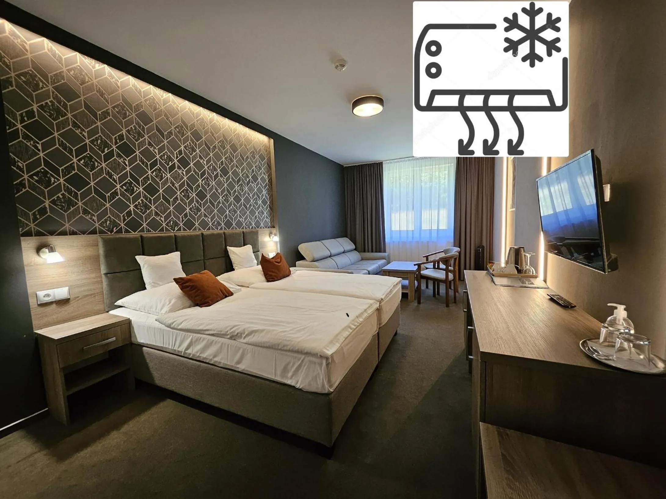 Bed in Hotel Slávia Svidník SPA & RESTAURANT