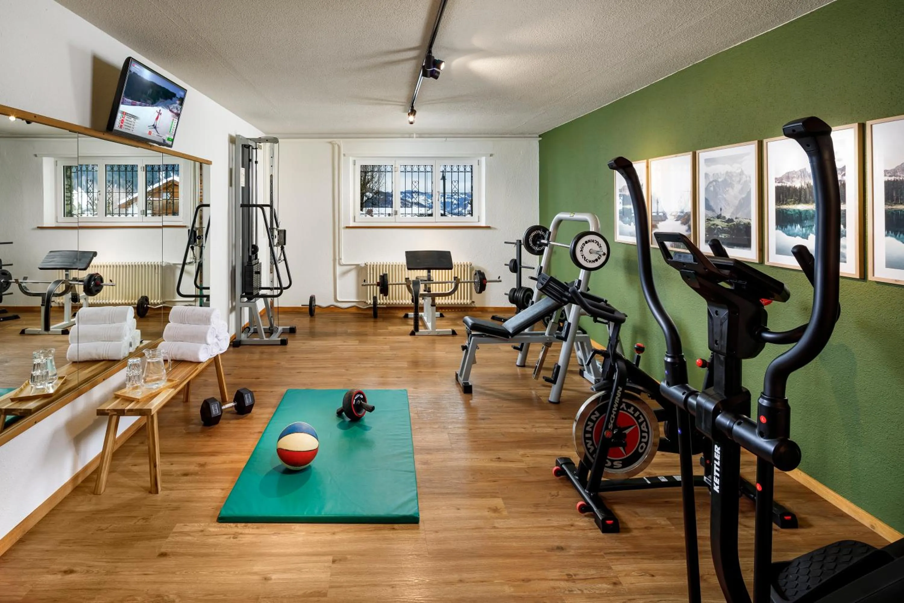 Fitness centre/facilities in Hotel Sport Klosters