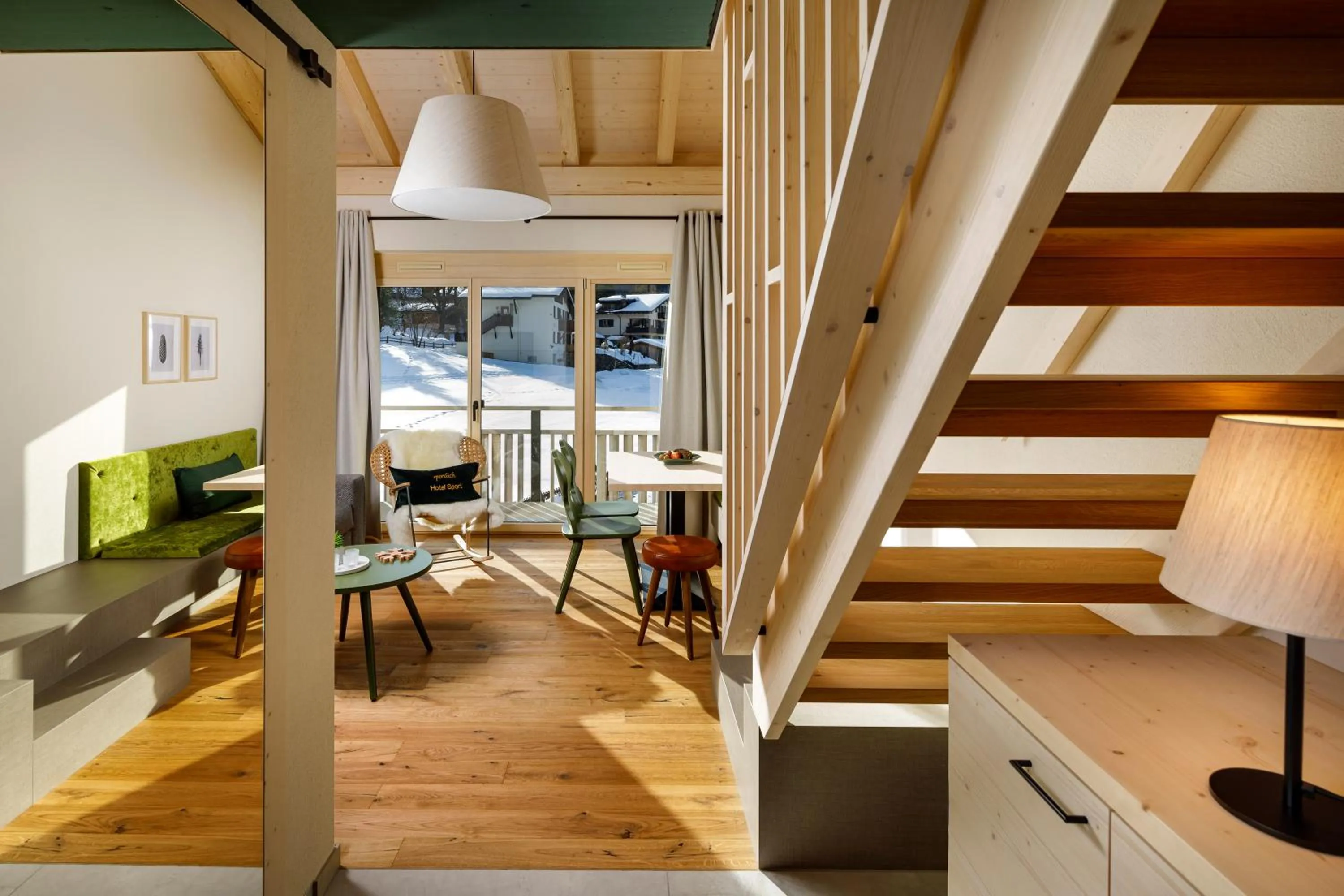 Seating area in Hotel Sport Klosters