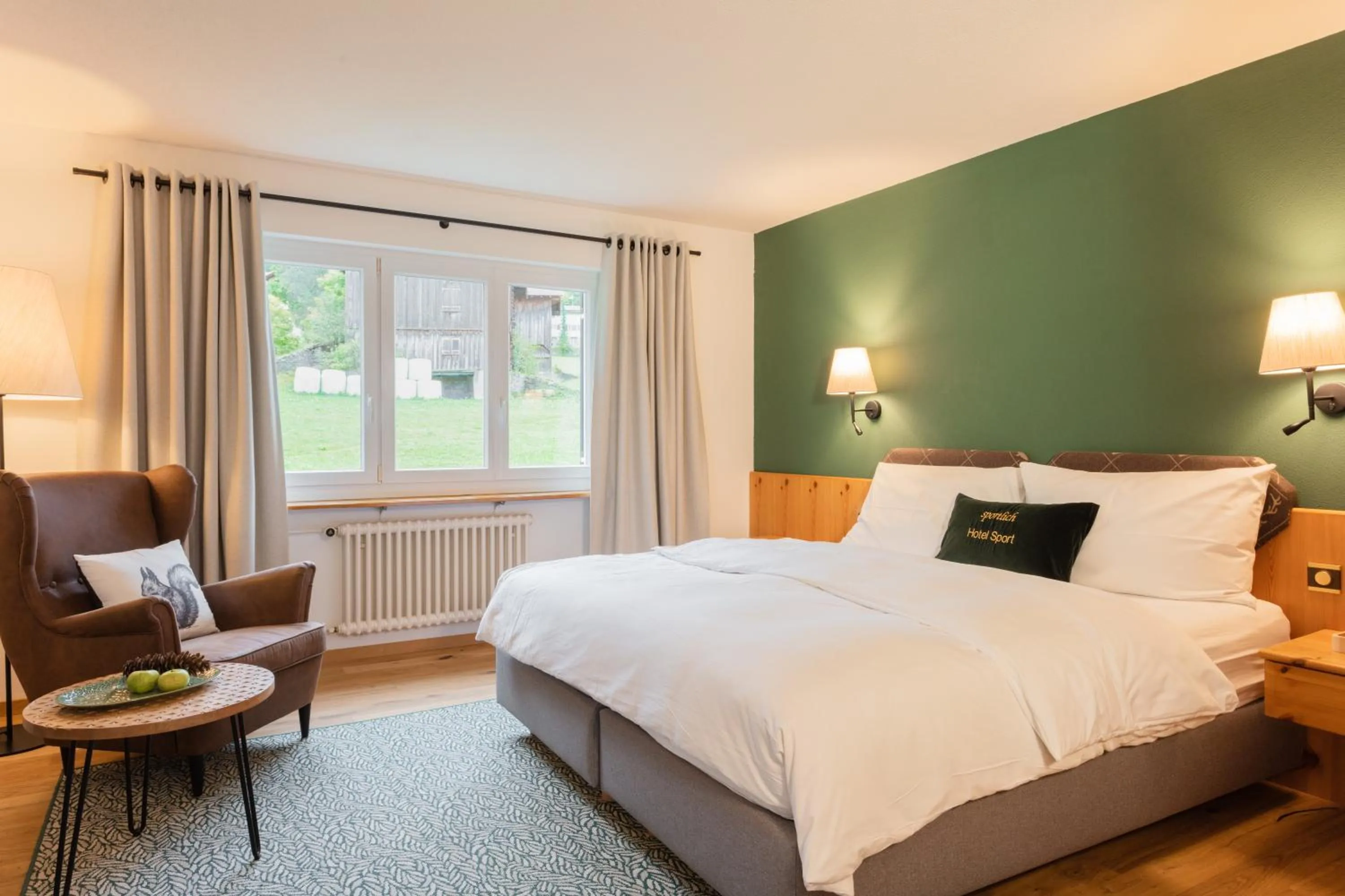 Bedroom, Bed in Hotel Sport Klosters