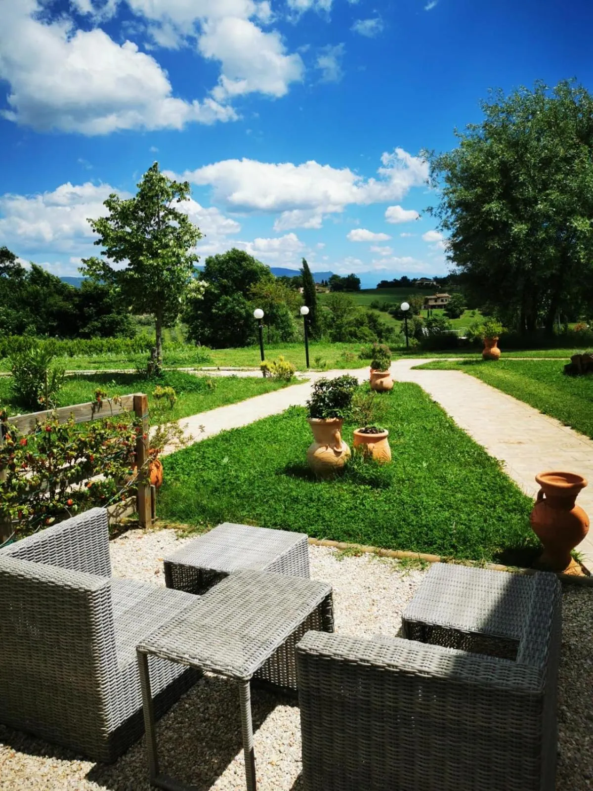 Garden in Dolce Farnetta en-Suite Spa & Yoga