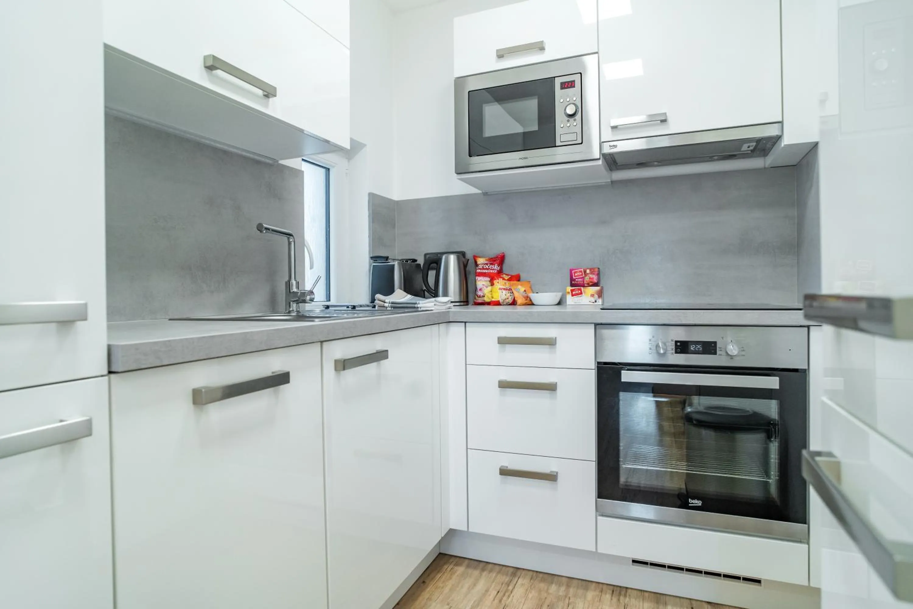 Kitchen or kitchenette in Hotel Smrž