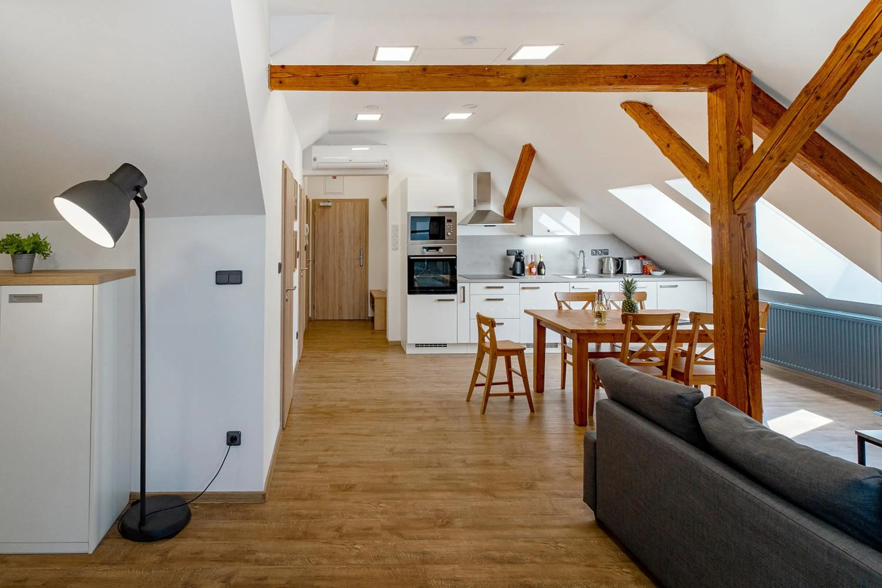 Kitchen or kitchenette in Hotel Smrž