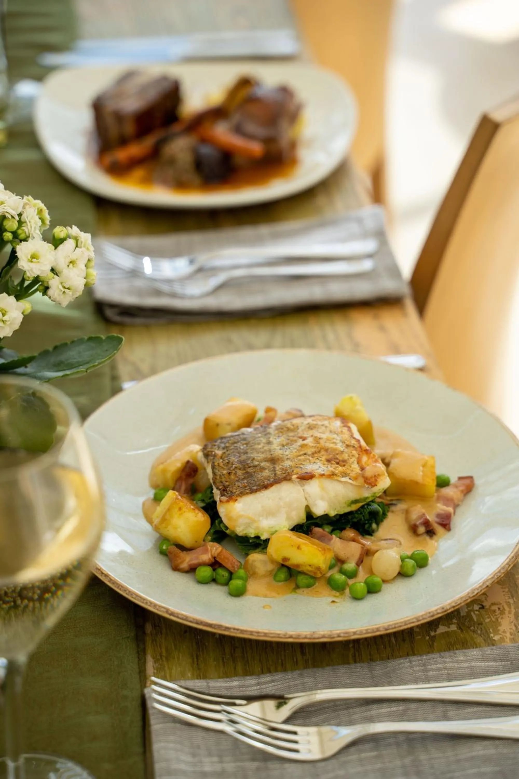 Food and drinks in Rising Sun Pub, Restaurant and Rooms