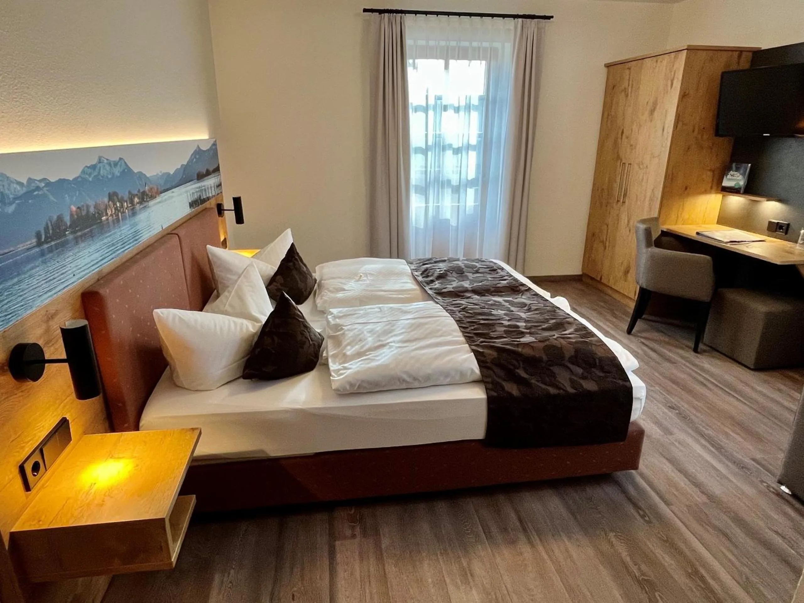 Bed in Hotel Oberwirt