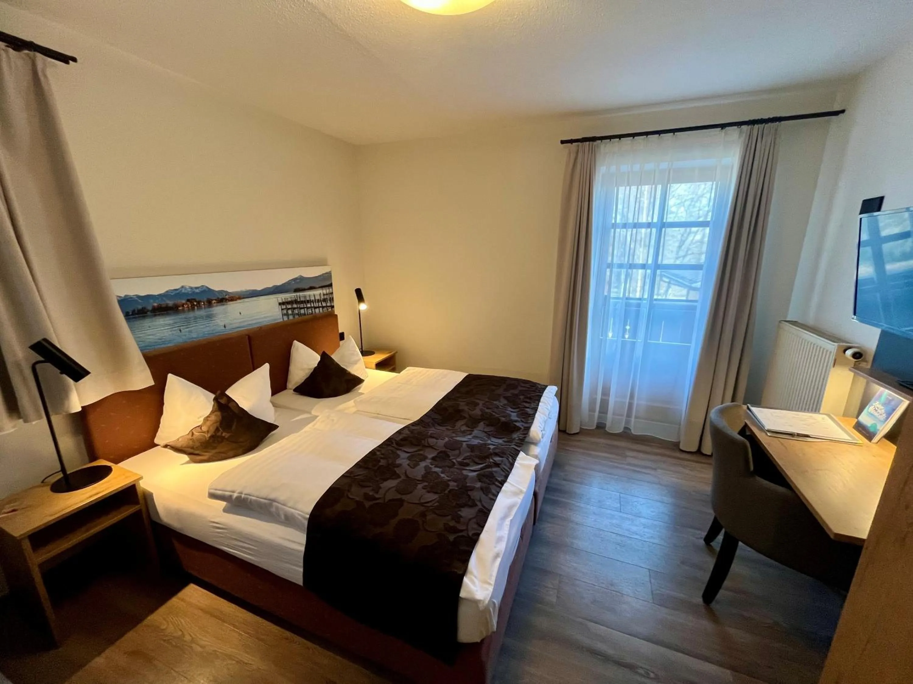 Bed in Hotel Oberwirt