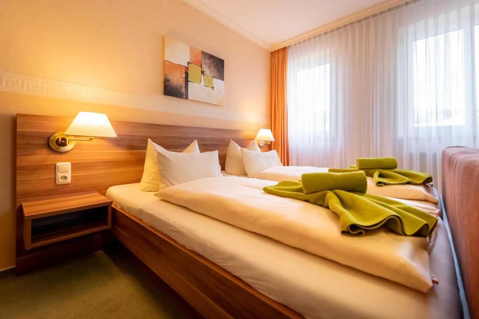 Bed in Hotel Zum Steinhof