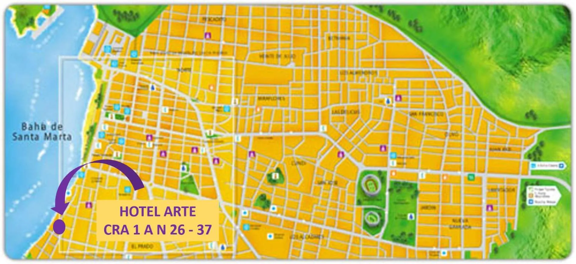 Bird's eye view in Arte Hotel