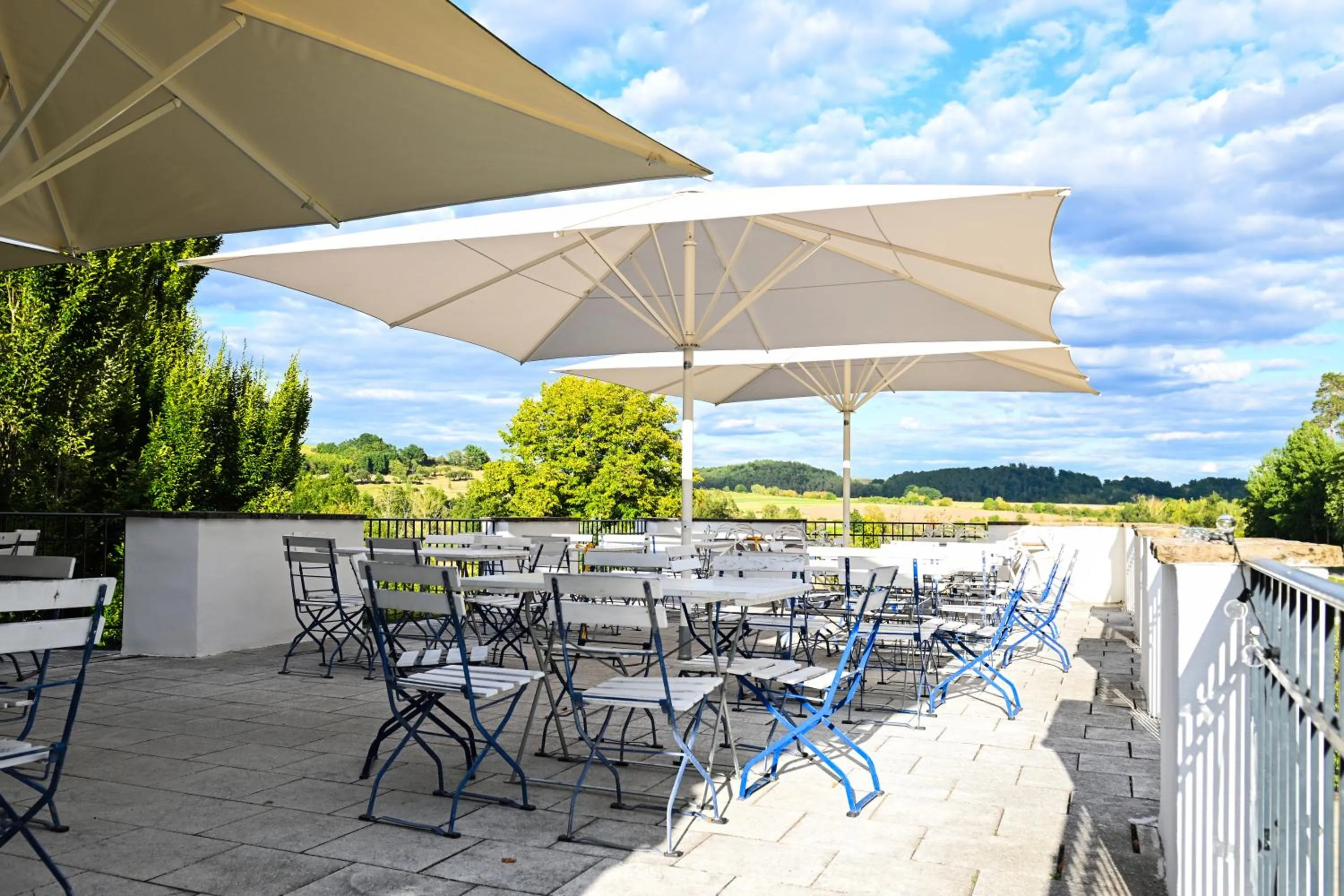 Balcony/Terrace in Altes Kurhaus Landhotel