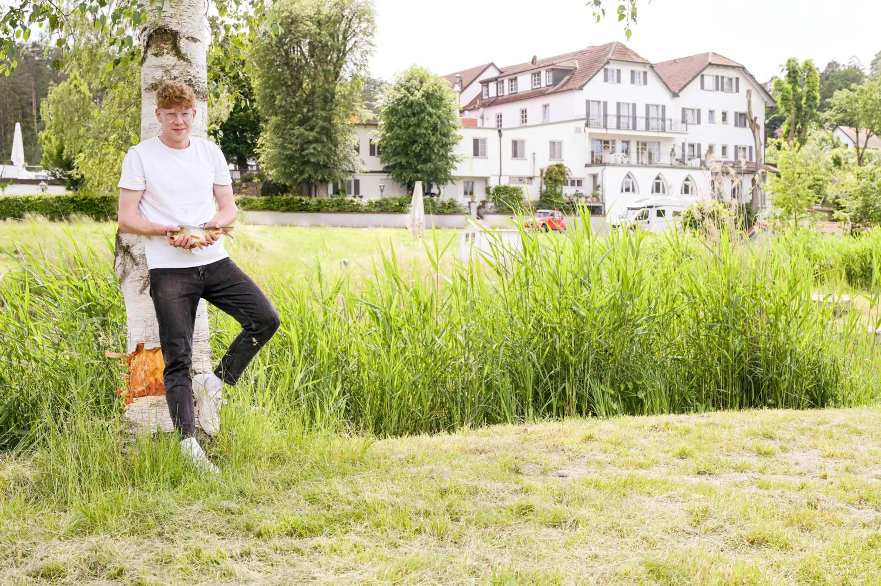 Garden view in Altes Kurhaus Landhotel