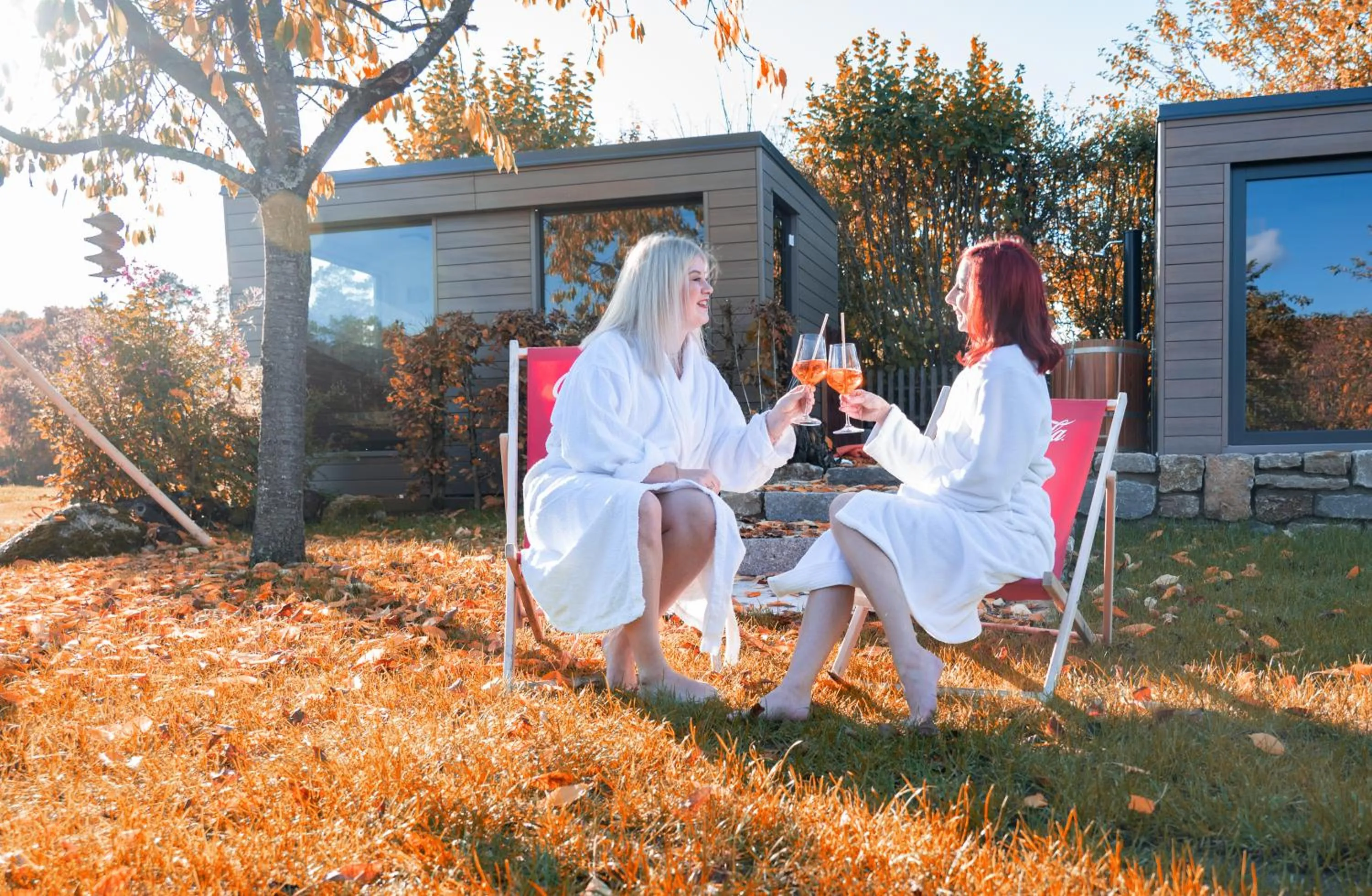 Sauna in Altes Kurhaus Landhotel